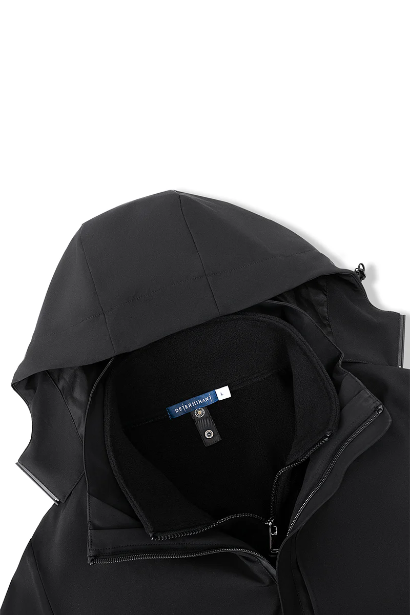 3-in-1 Convertible Water Repellent Jacket | Black BKFD01 - Image 11