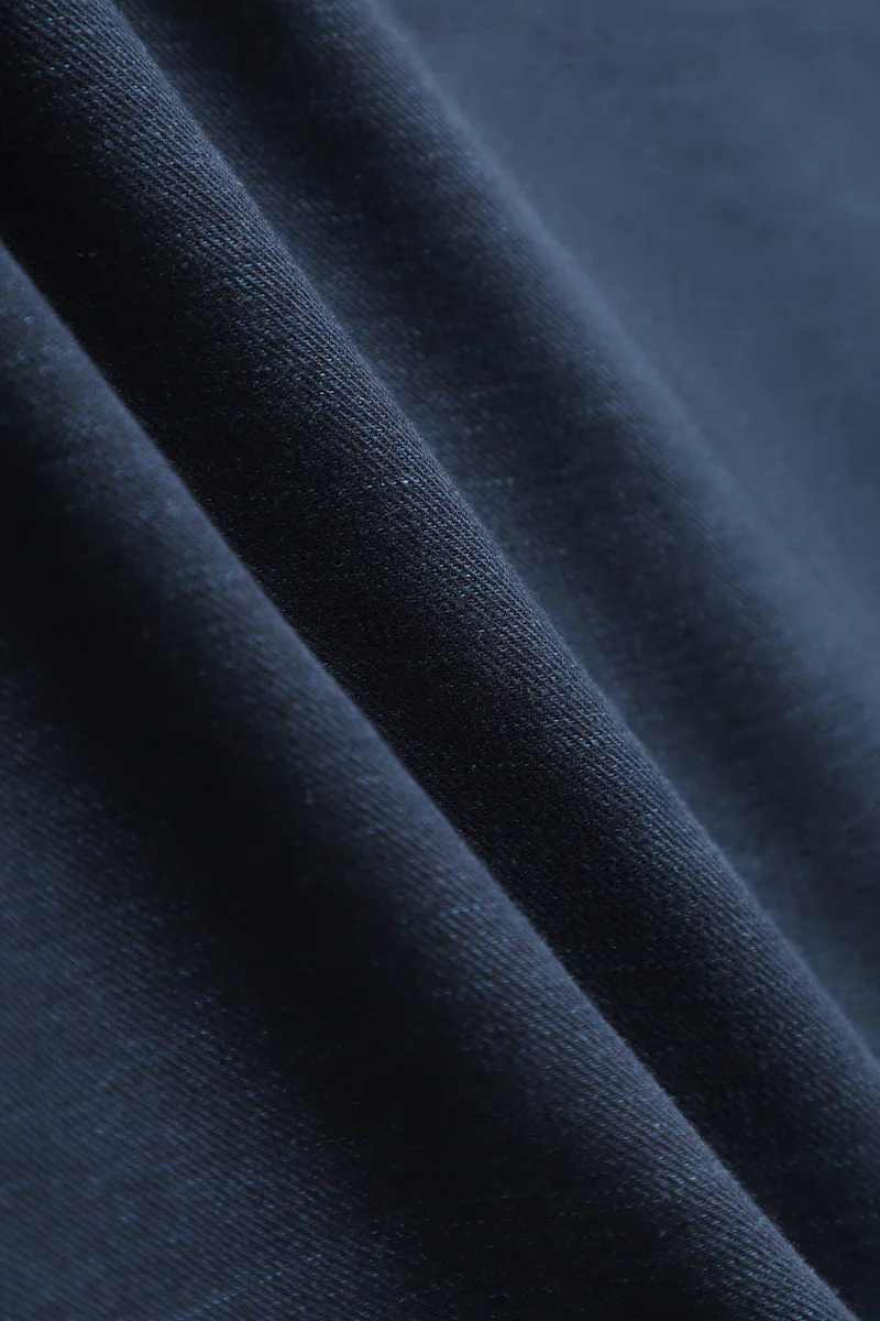 Brushed Contrast Stitch Shirt Jacket | Navy 30193N - Image 13