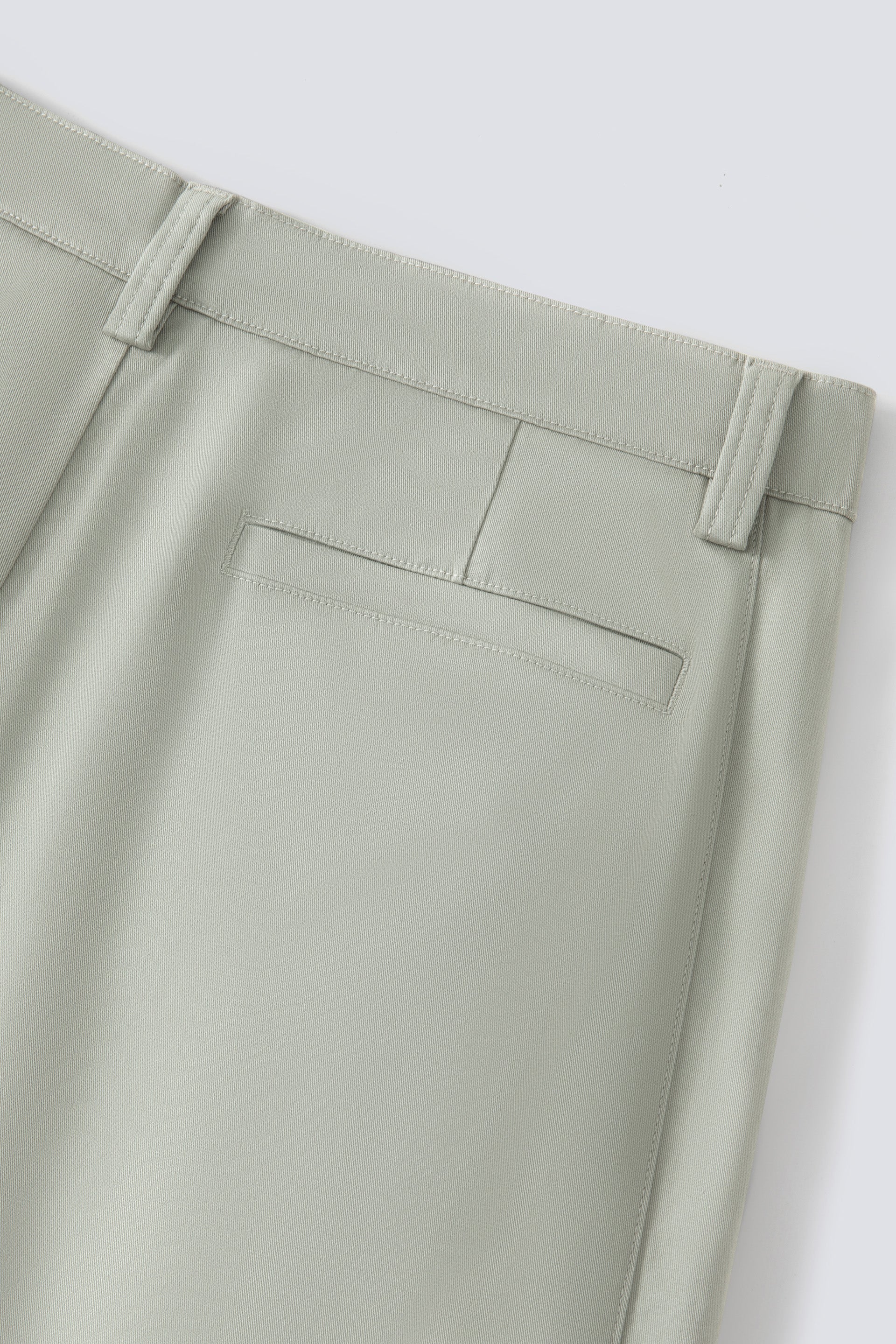 Cotton Barrel Leg Pants | Sand Khaki 24712P - Image 10