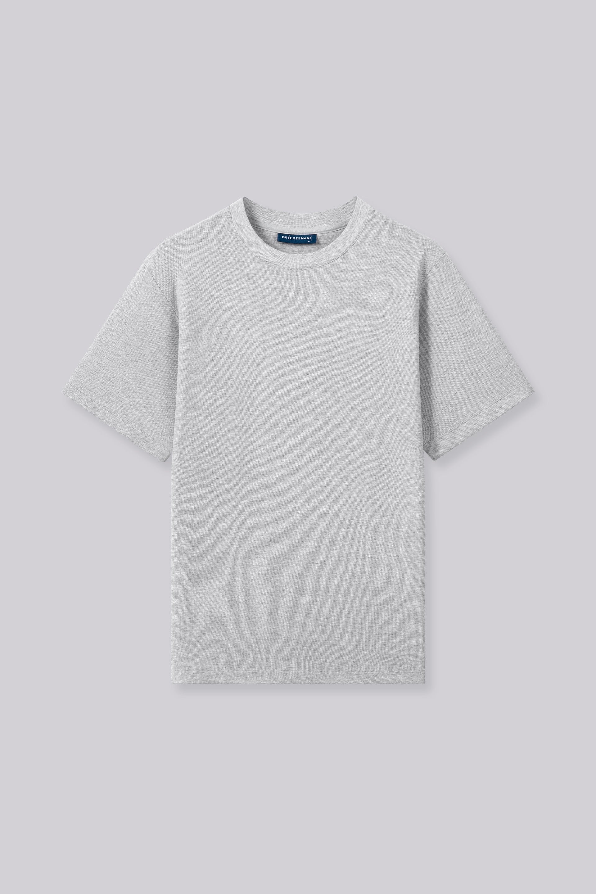 Cotton-Hemp Crew Neck T-Shirt | Heather Grey EB5065 - Image 3