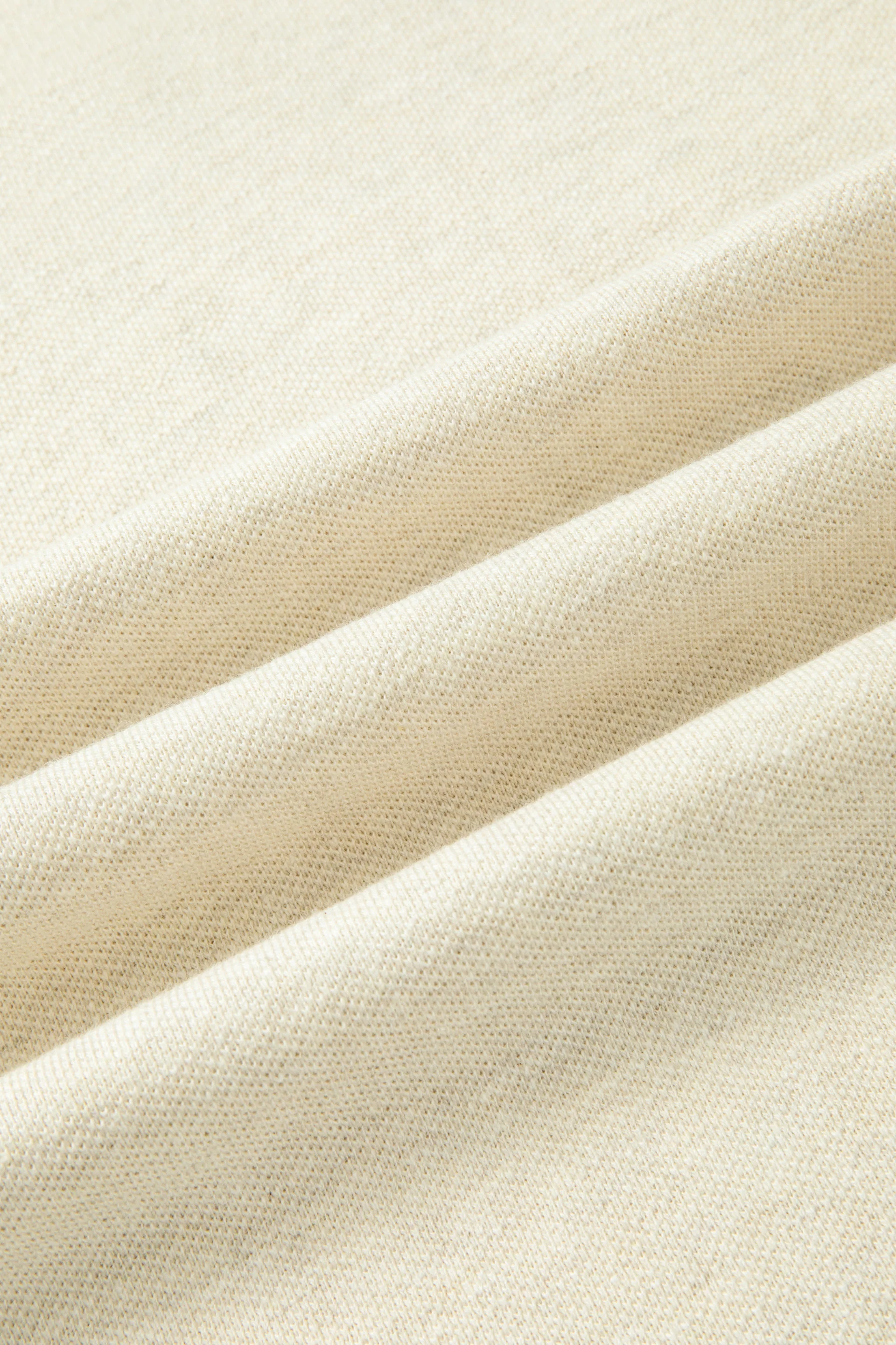 Cotton-Hemp Crew Neck T-Shirt | Heather Light Khaki EQ4025 - Image 7