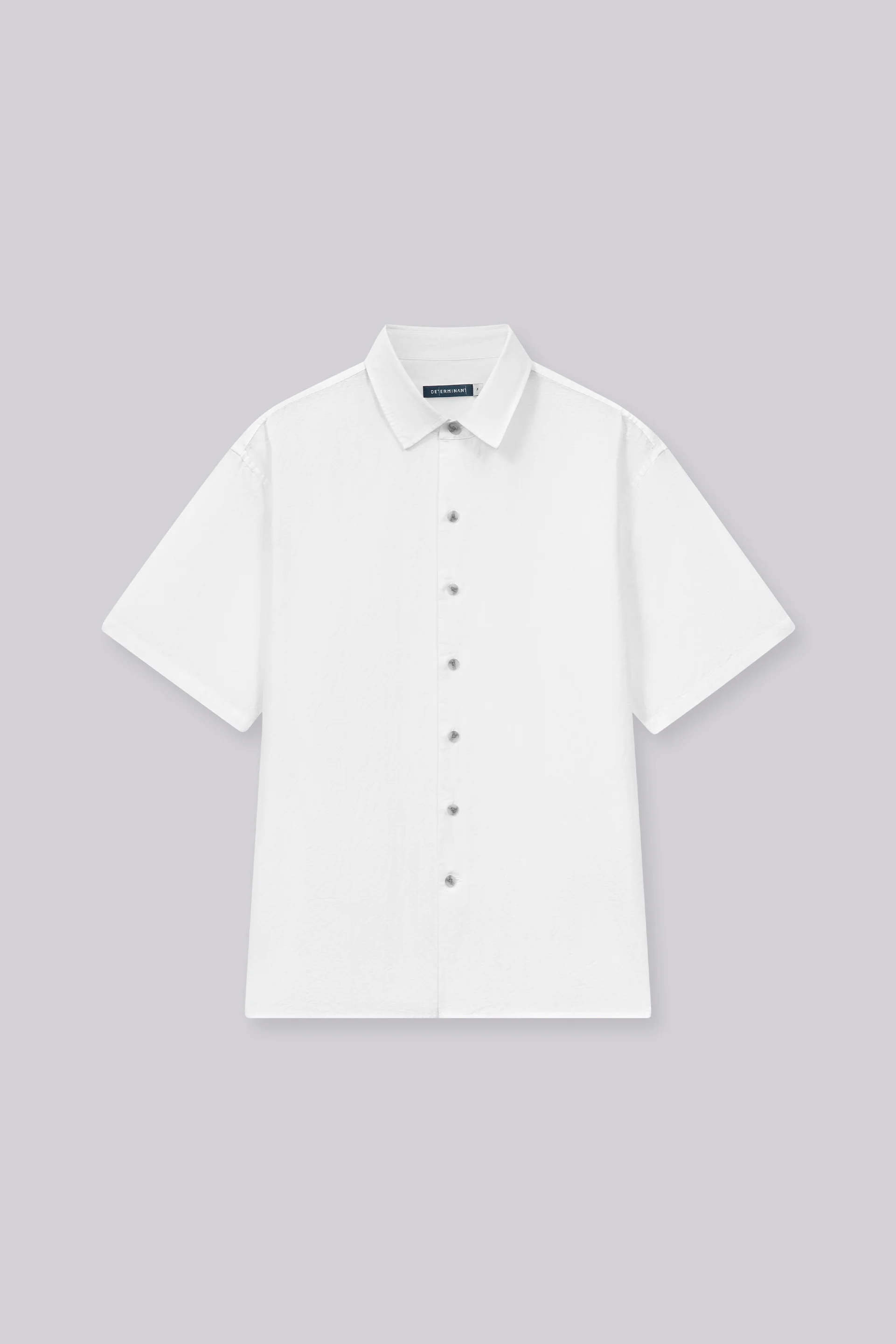 Cotton-Linen Short Sleeve Casual Shirt | White WH001Z - Image 3
