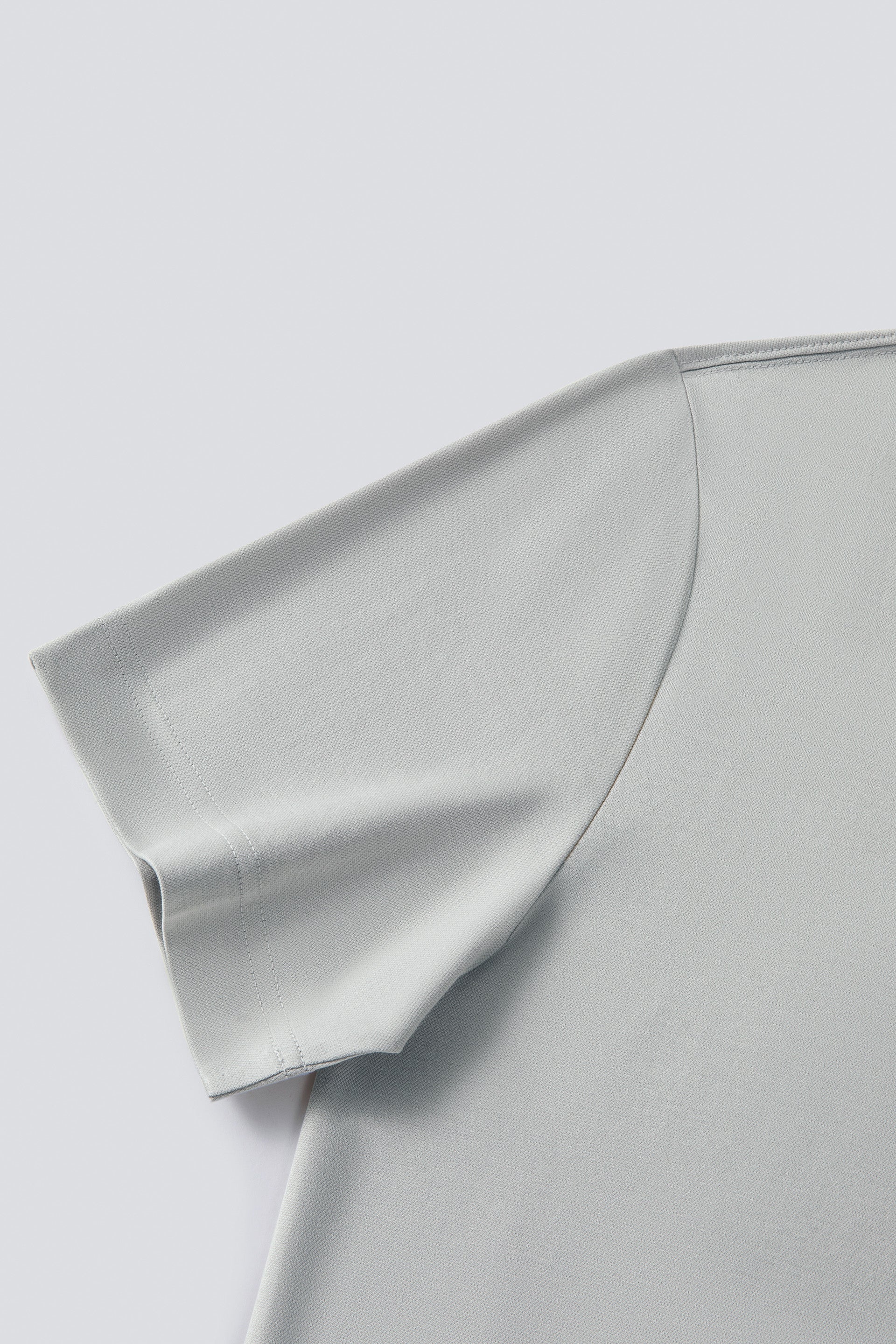 Cotton-Silk Crew Neck Slim Fit T-Shirt | Silver Grey PT1400 - Image 7