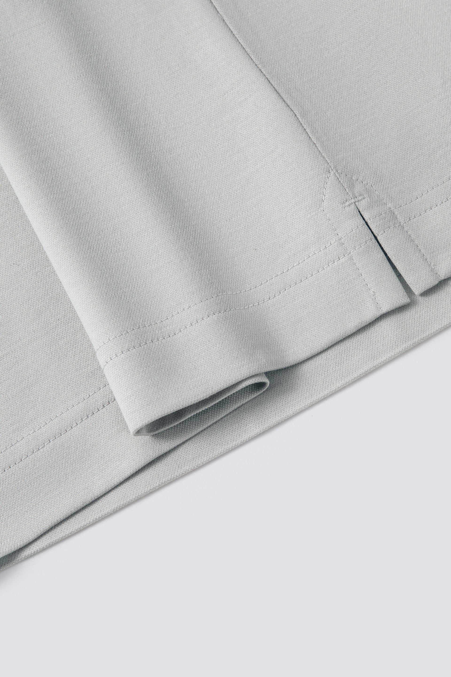 Cotton-Silk Crew Neck Slim Fit T-Shirt | Silver Grey PT1400 - Image 8