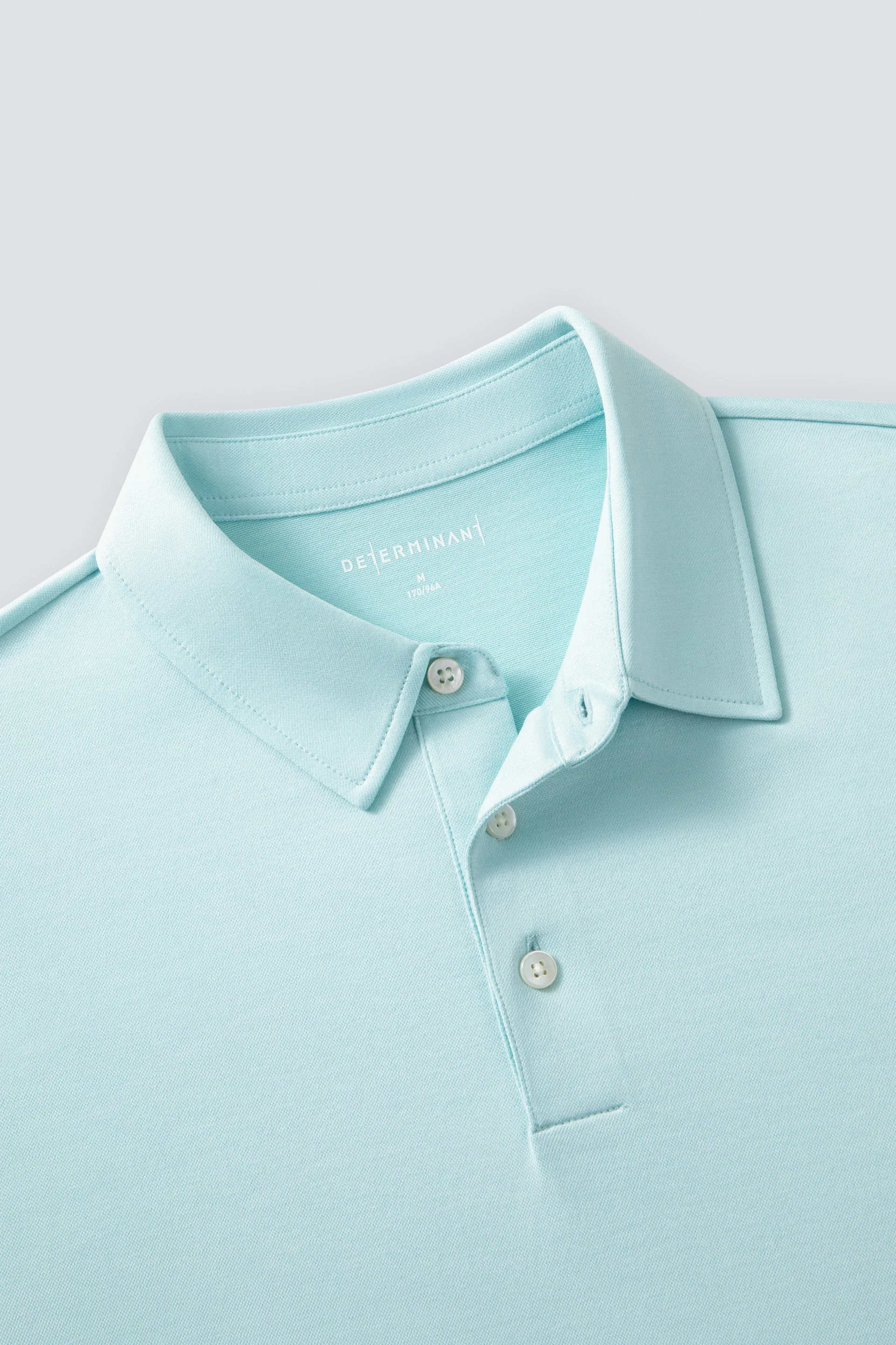 Cotton-Silk Jacquard Polo | Iced Aqua PT5410 - Image 2