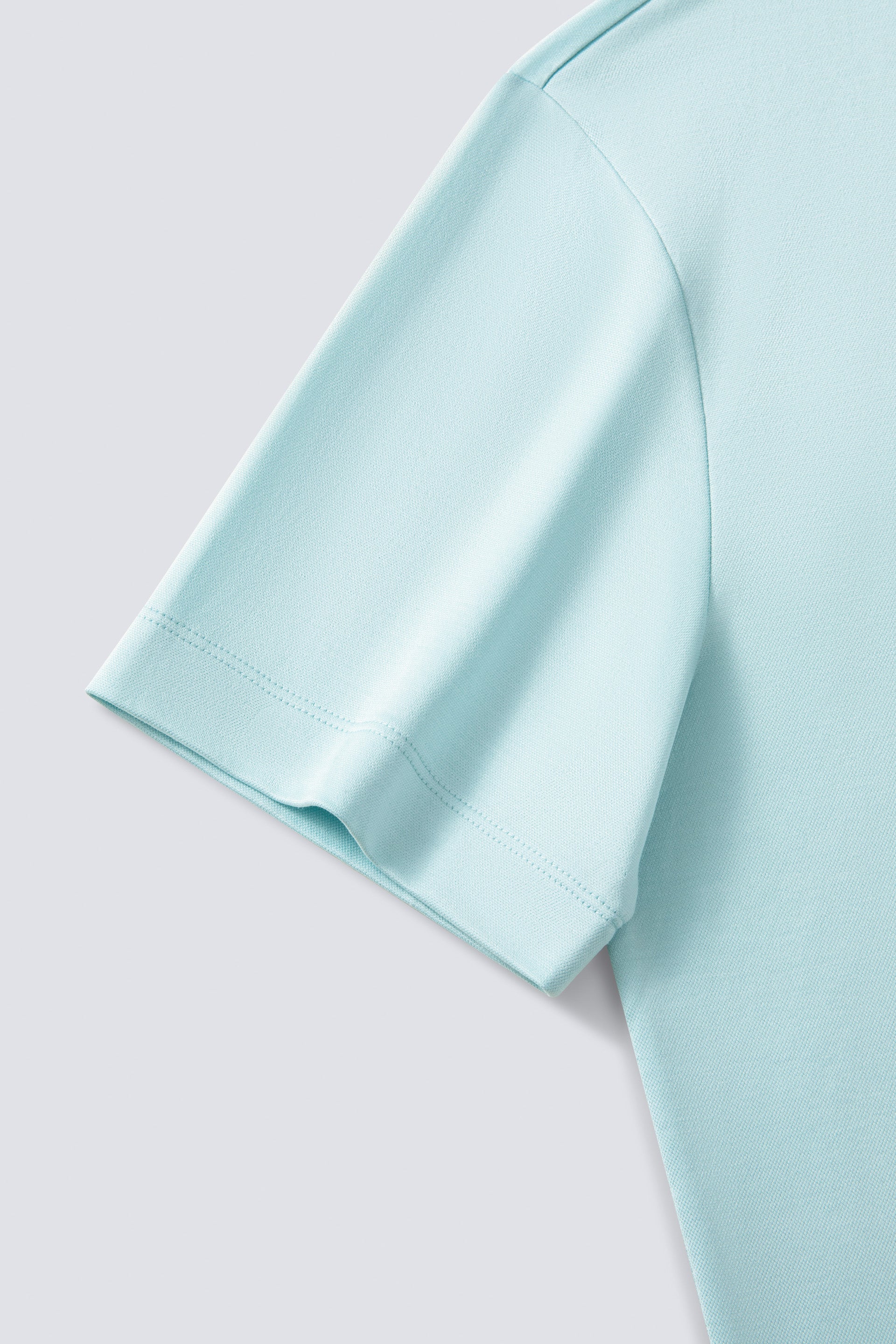 Cotton-Silk Jacquard Polo | Iced Aqua PT5410 - Image 7