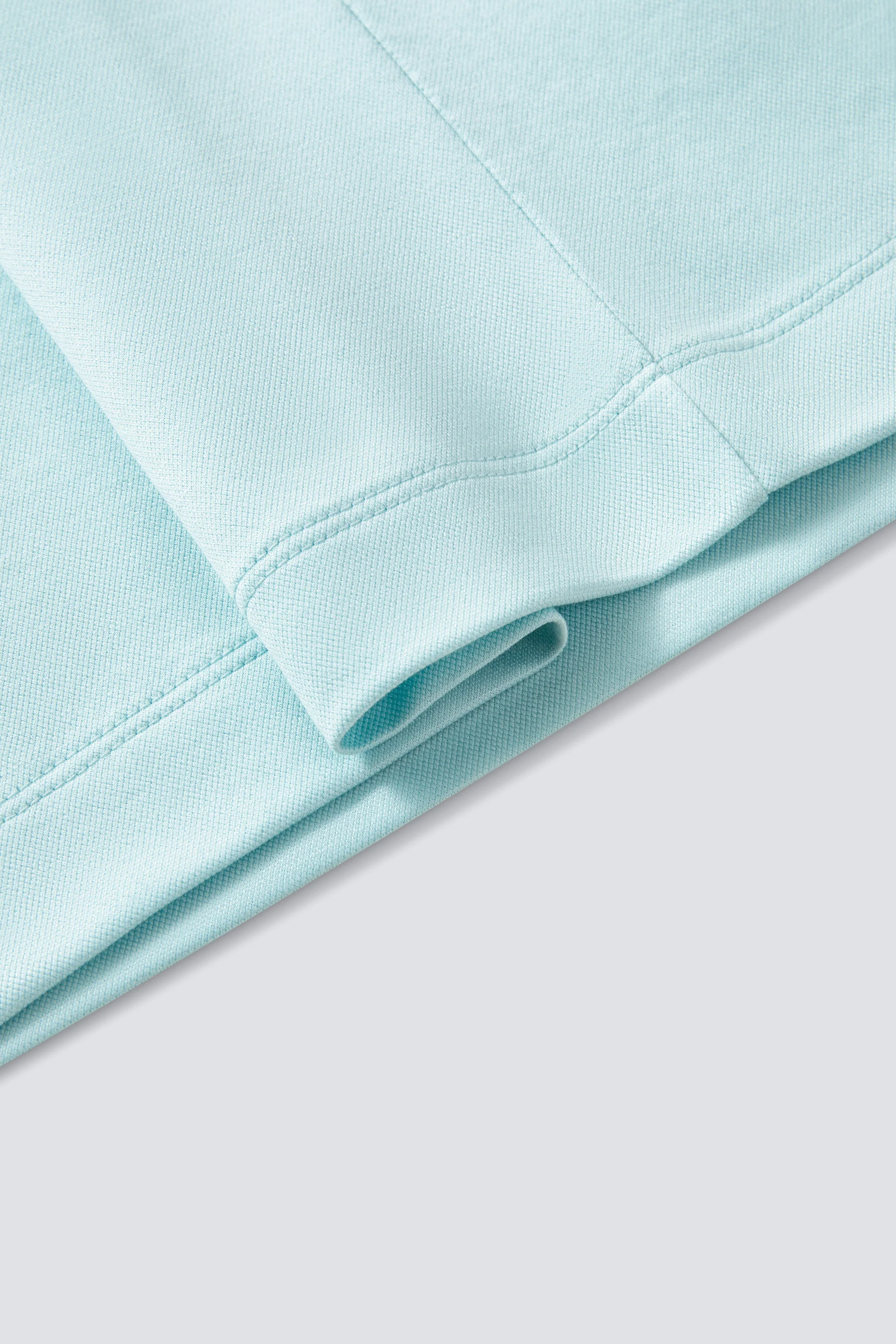 Cotton-Silk Jacquard Polo | Iced Aqua PT5410 - Image 8