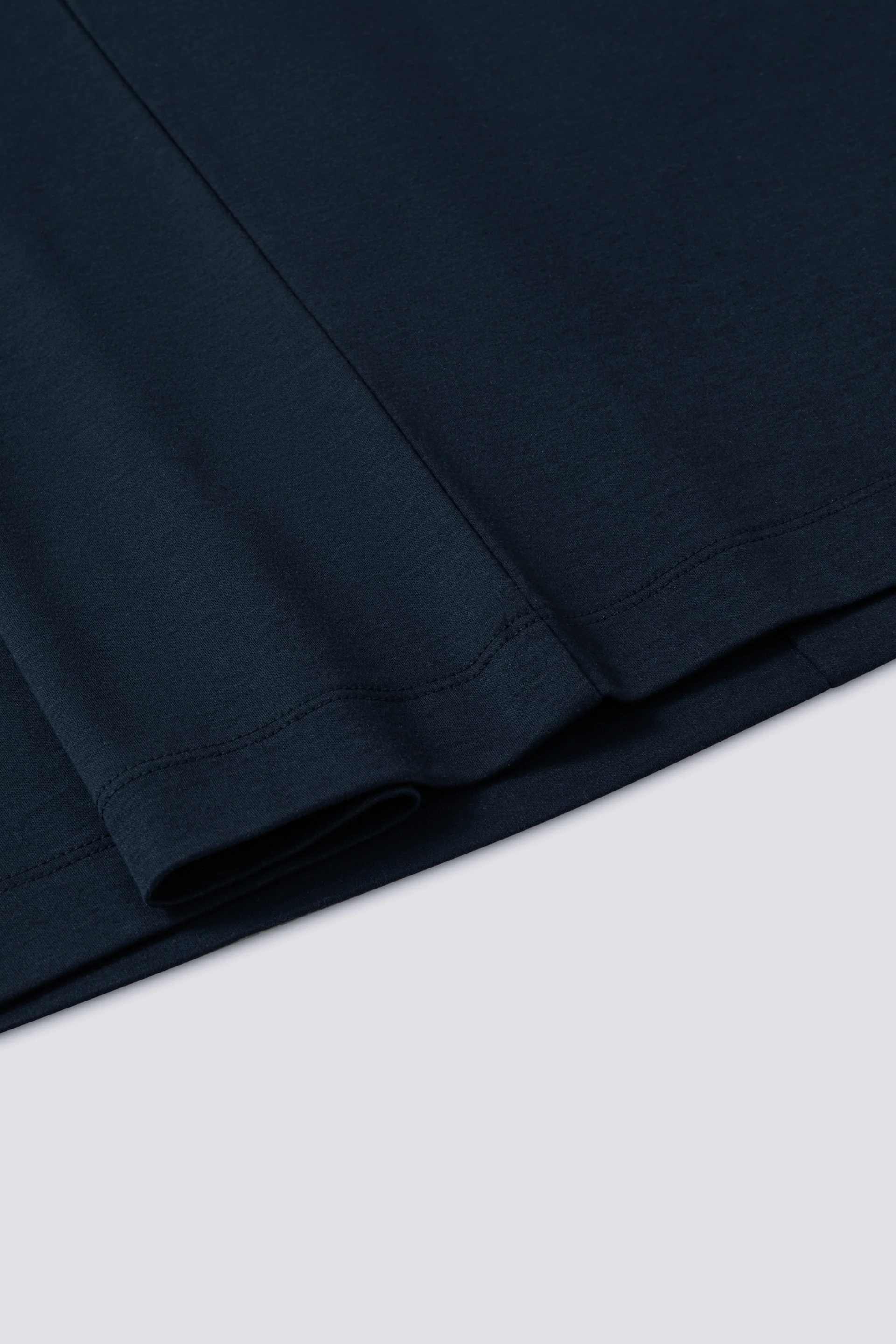 Cotton-Wool Crew Neck Slim Fit T-Shirt | Navy 14036N - Image 6