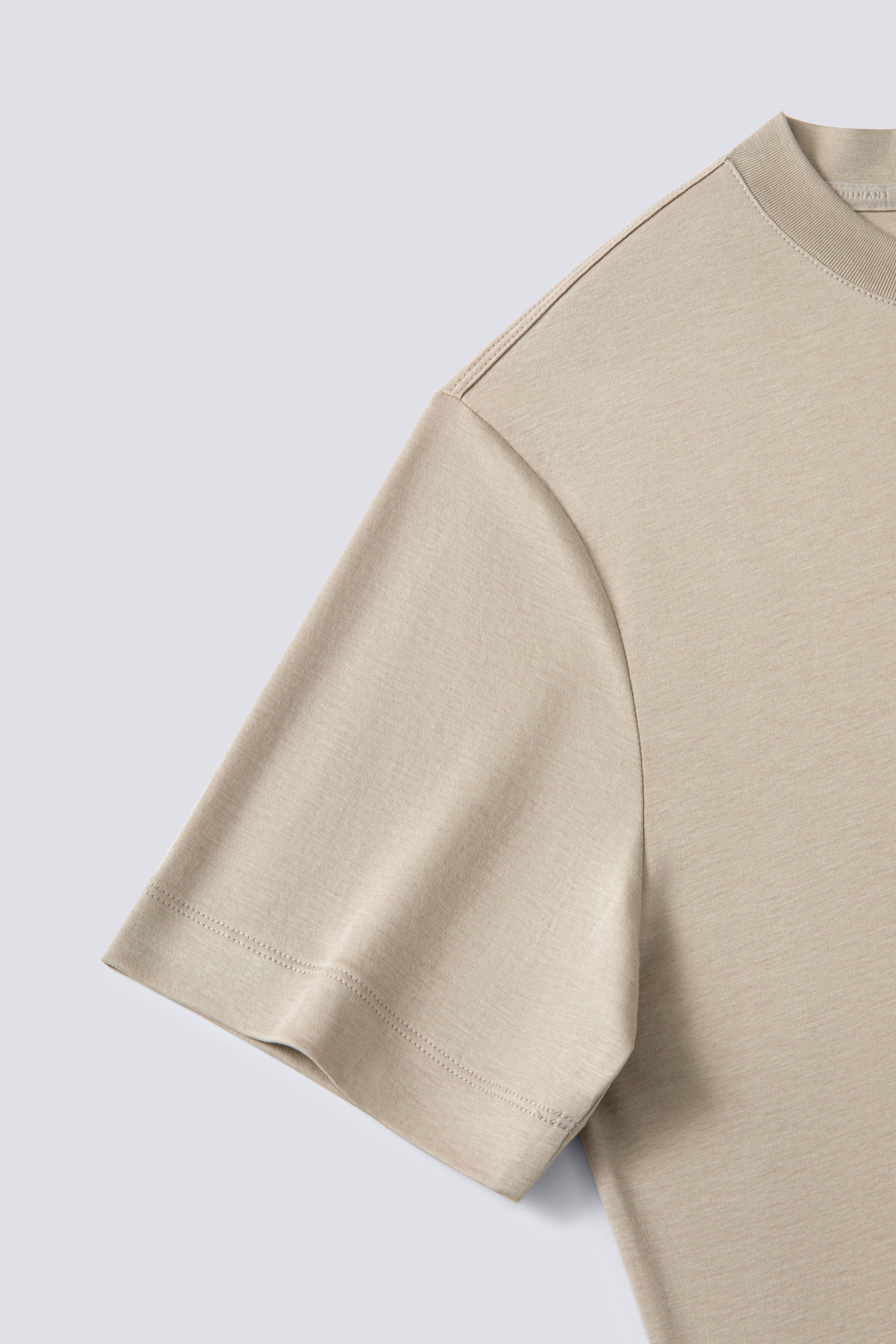 Cotton-Wool Crew Neck Slim Fit T-Shirt | Pure Cashmere PT1103 - Image 4