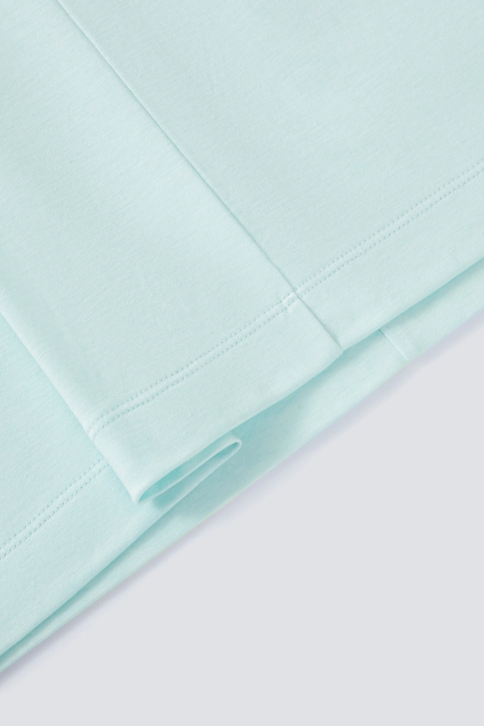 Cotton-Wool Crew Neck Slim Fit T-Shirt | Seafoam Green PT4610 - Image 5