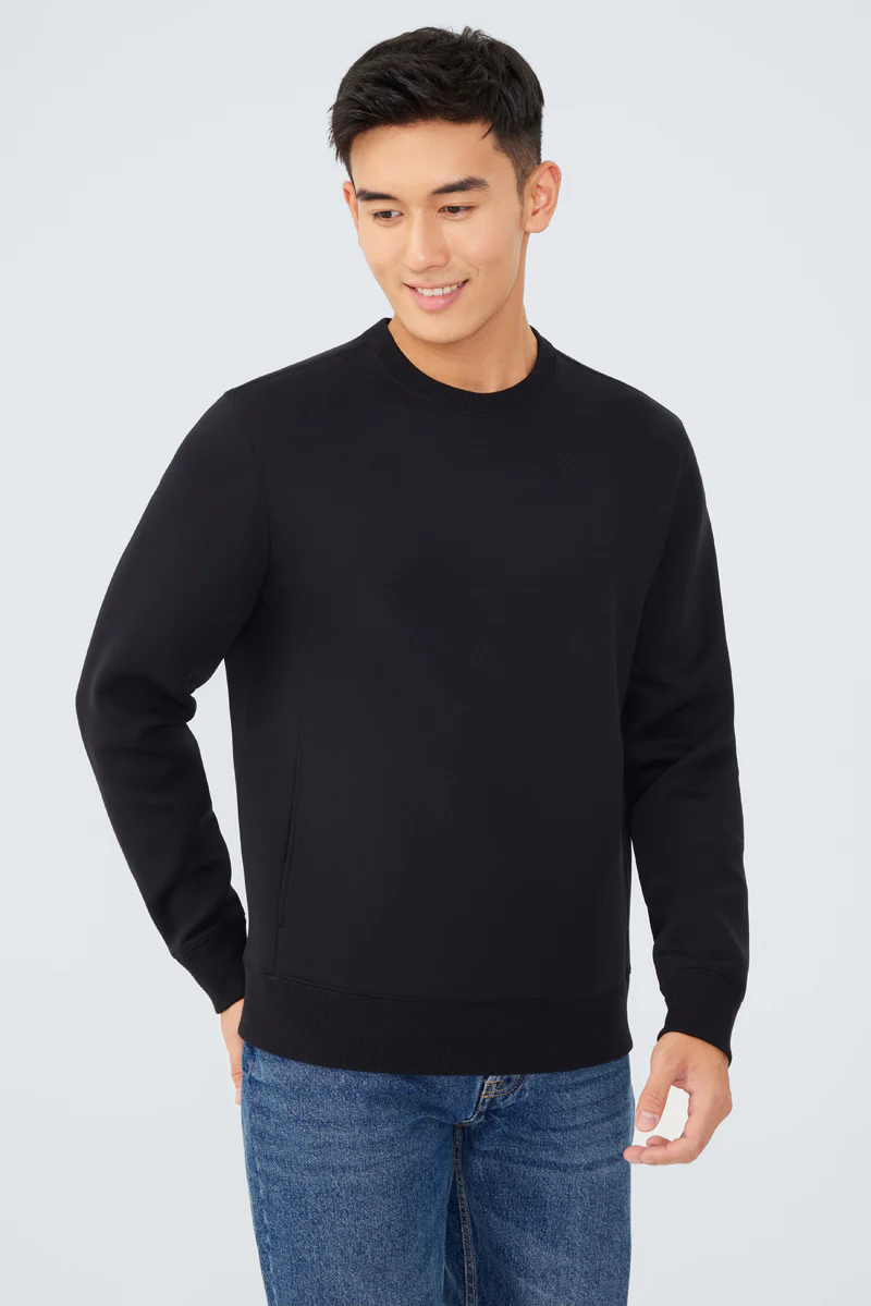 CottonSTRETCH Intechno Sweatshirt | Black BKFD01