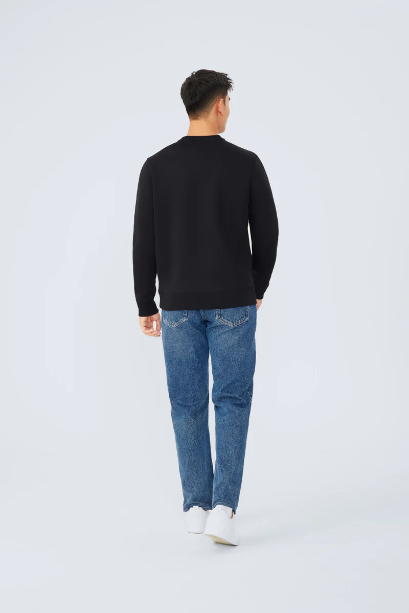 CottonSTRETCH Intechno Sweatshirt | Black BKFD01 - Image 4
