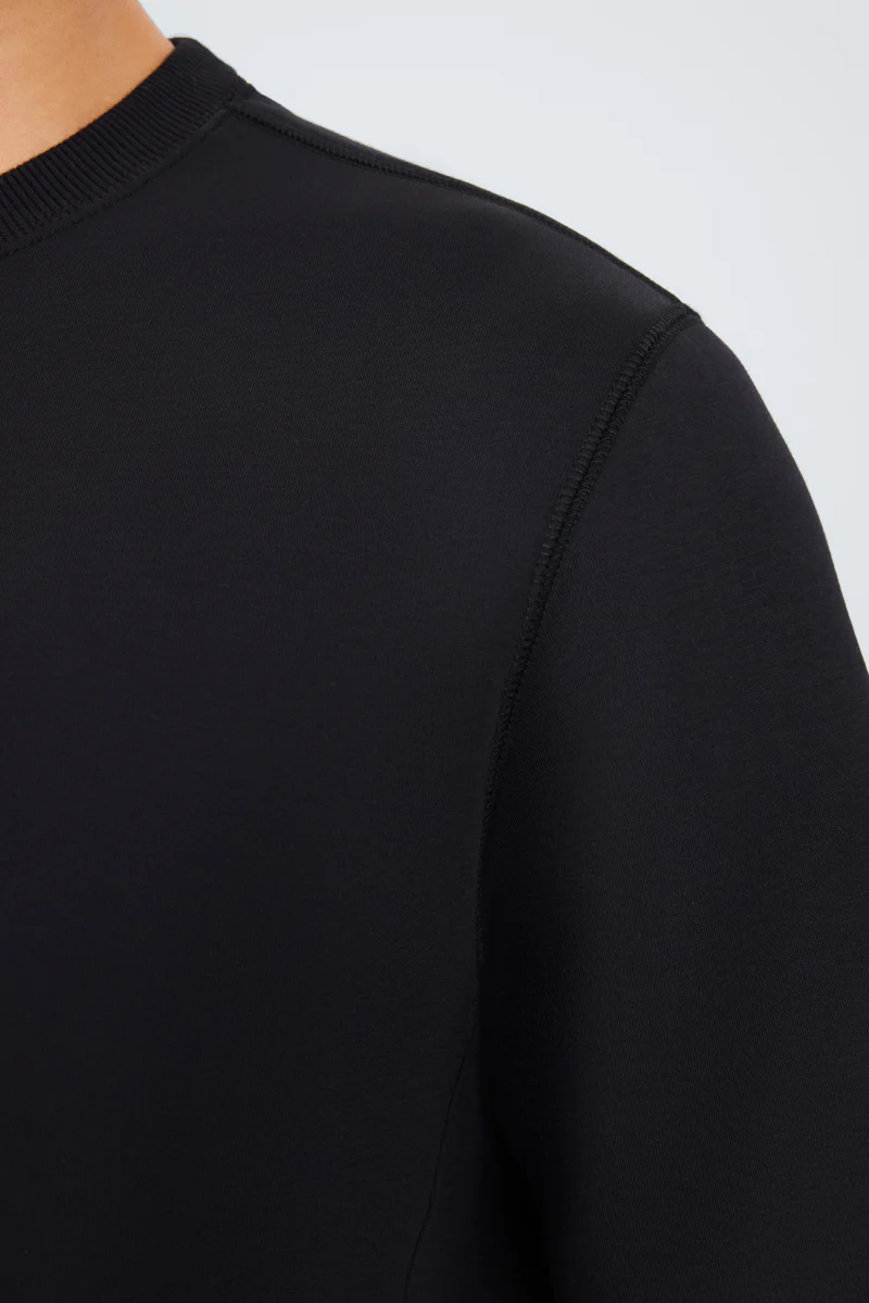 CottonSTRETCH Intechno Sweatshirt | Black BKFD01 - Image 5