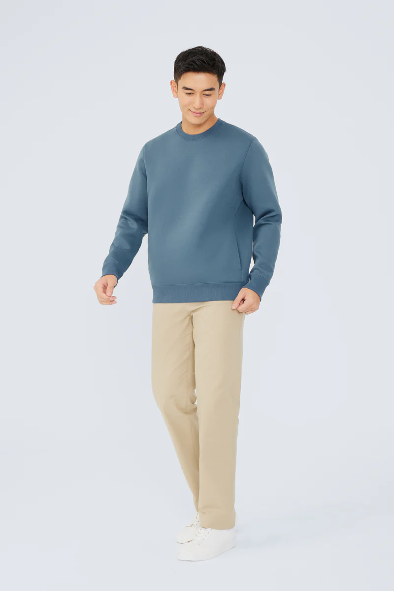 CottonSTRETCH Intechno Sweatshirt | Dark Teal BLE123 - Image 3
