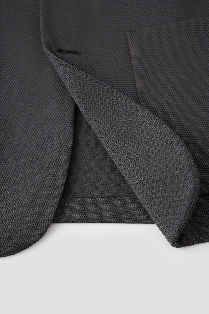 CottonSTRETCH Knit Smart Blazer | Dark Grey GYE161 - Image 11