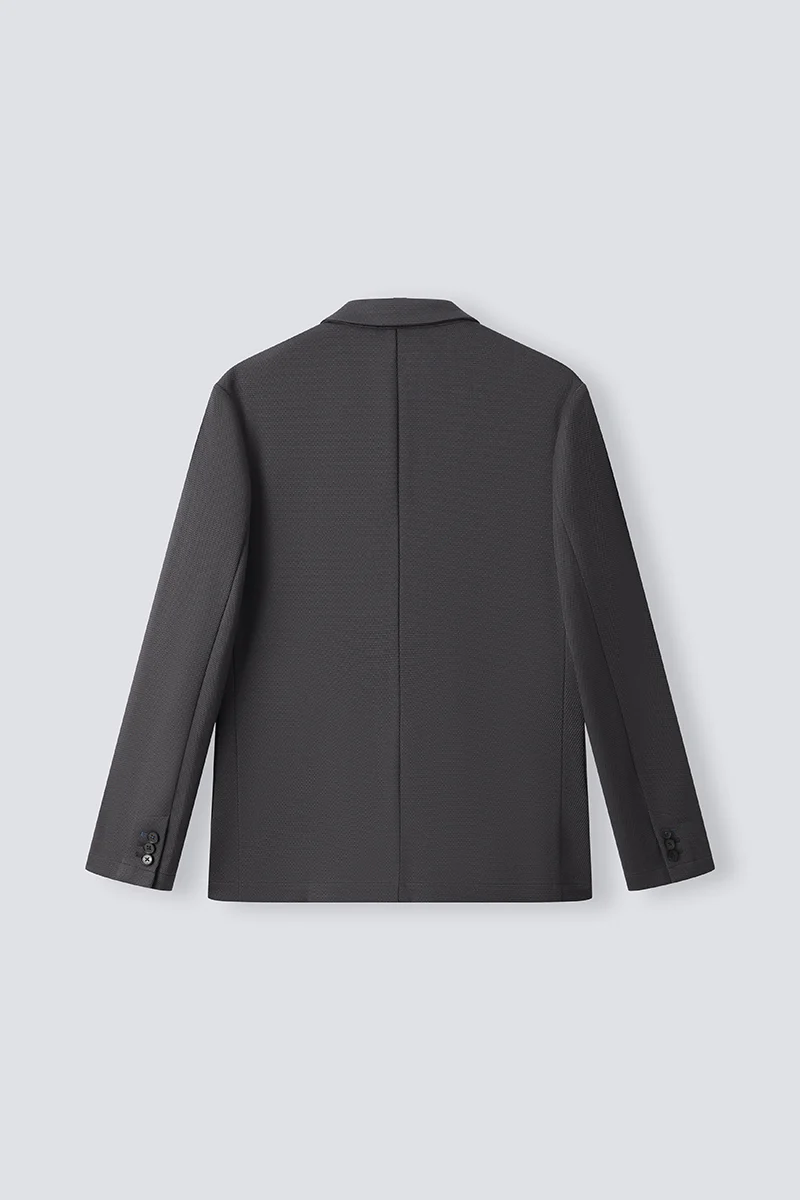 CottonSTRETCH Knit Smart Blazer | Dark Grey GYE161 - Image 8
