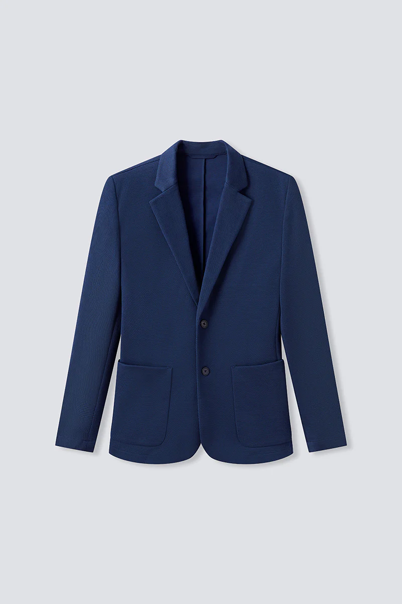 CottonSTRETCH Knit Smart Blazer | Navy NNY096 - Image 10