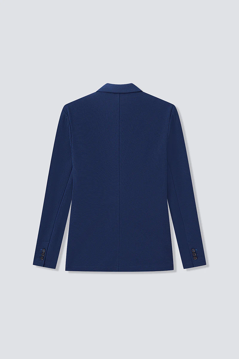 CottonSTRETCH Knit Smart Blazer | Navy NNY096 - Image 11