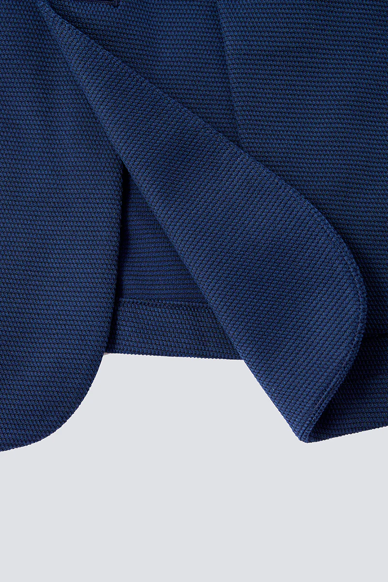 CottonSTRETCH Knit Smart Blazer | Navy NNY096 - Image 8
