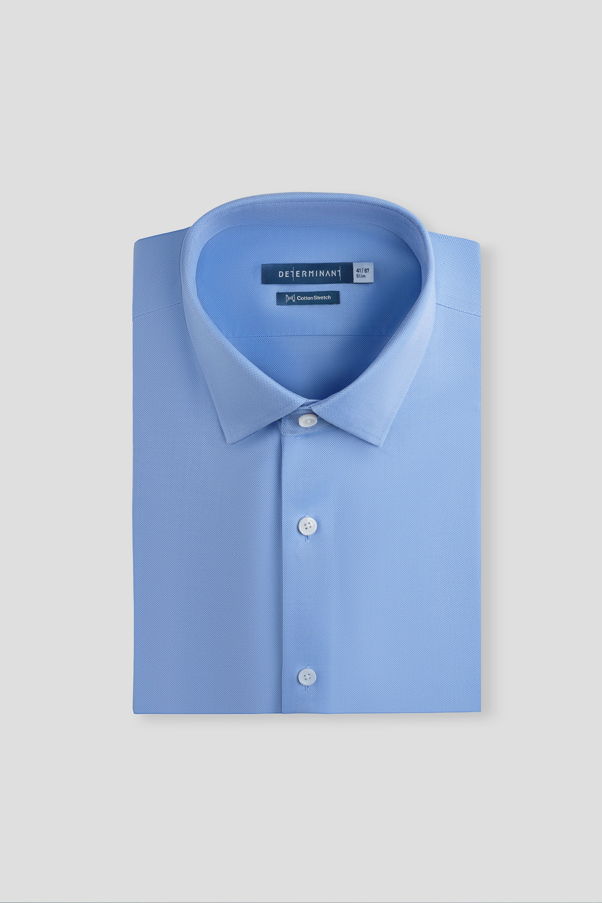 CottonSTRETCH Royal Oxford Dress Shirt | Blue 33244N - Image 5