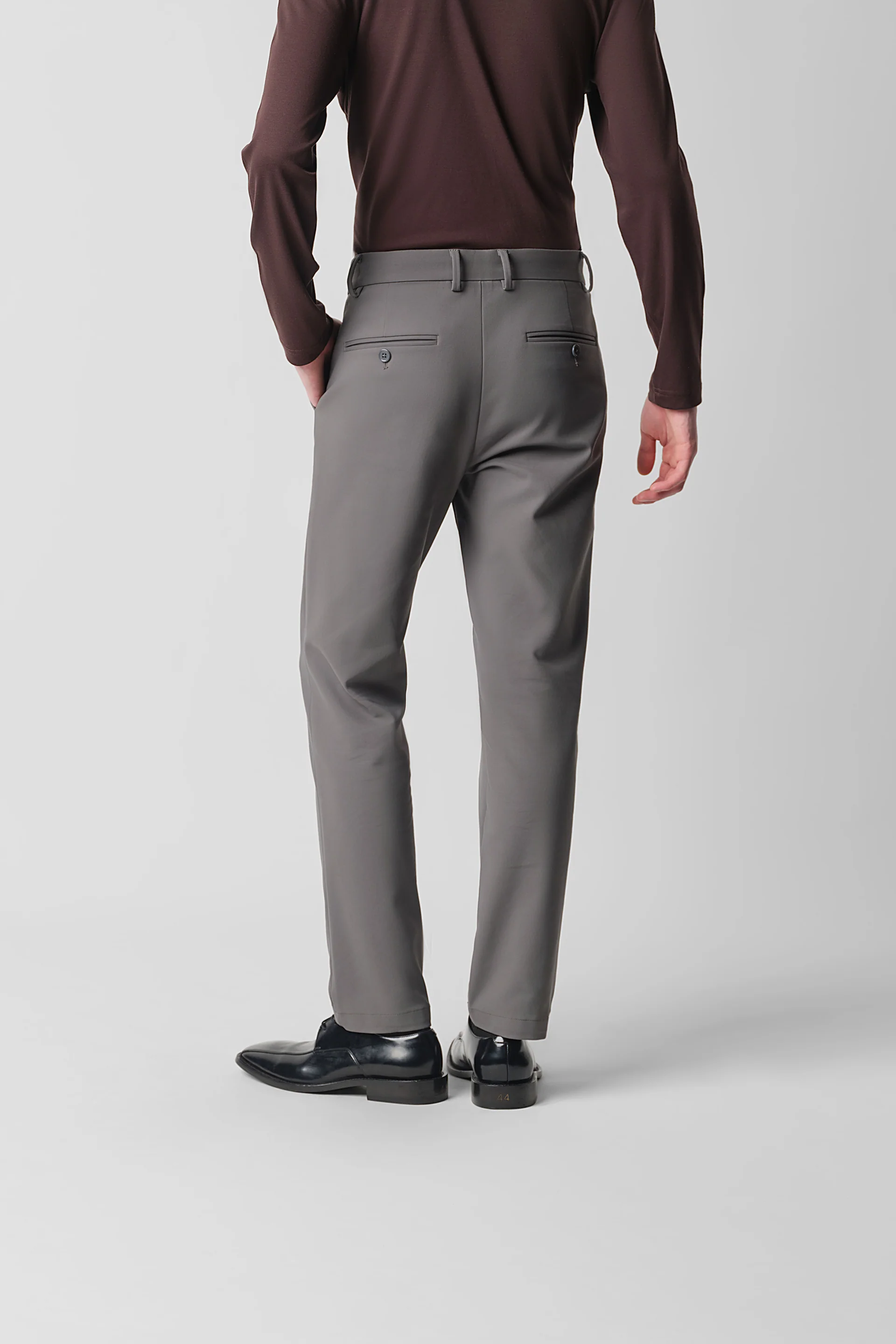 CottonSTRETCH Smart Pants | Smoke Grey 3597NZ - Image 6