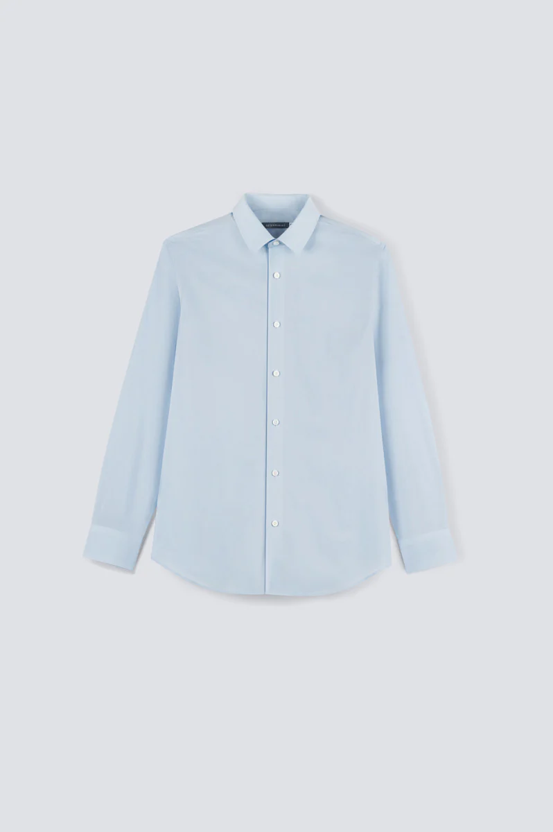 CottonSTRETCH Twill Dress Shirt | Blue 13140N - Image 5
