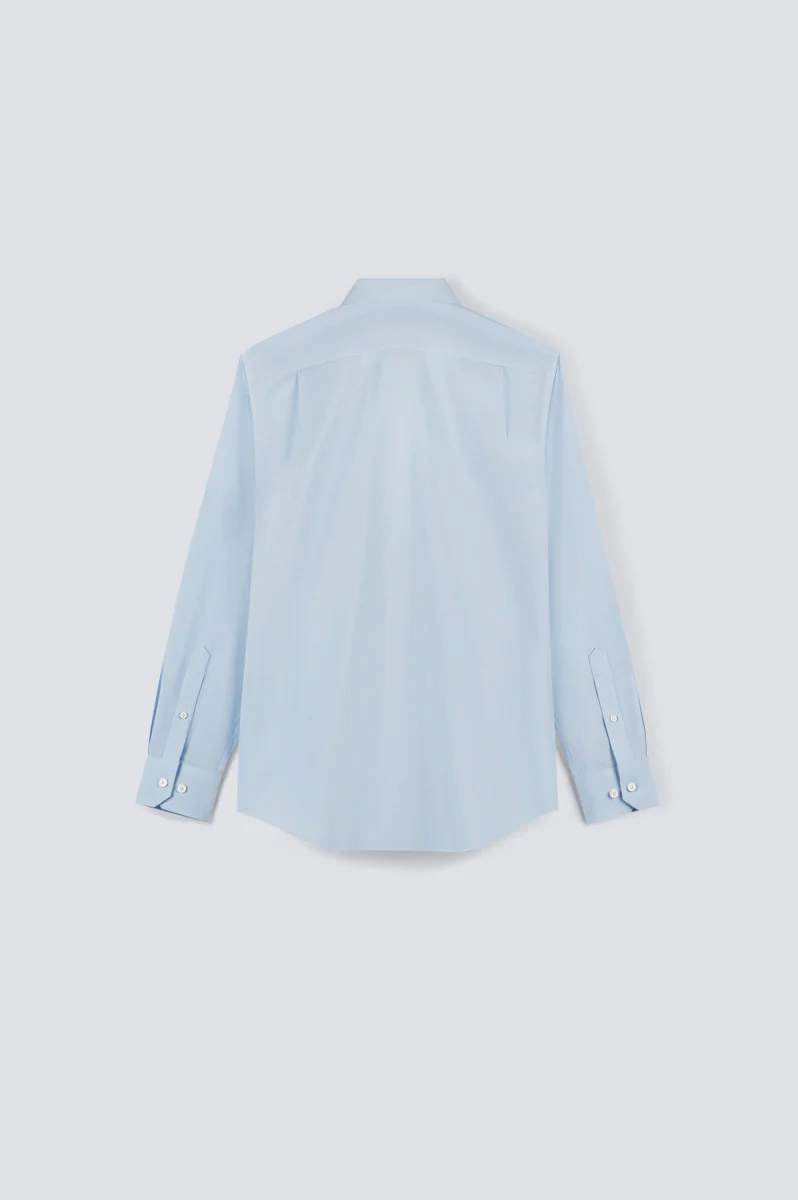 CottonSTRETCH Twill Dress Shirt | Blue 13140N - Image 6
