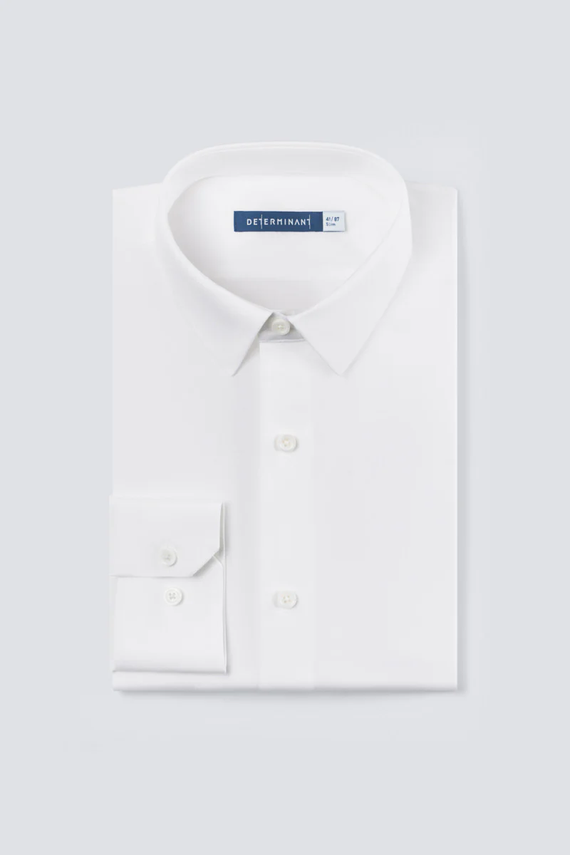 CottonSTRETCH Twill Dress Shirt | White WH001Z - Image 3