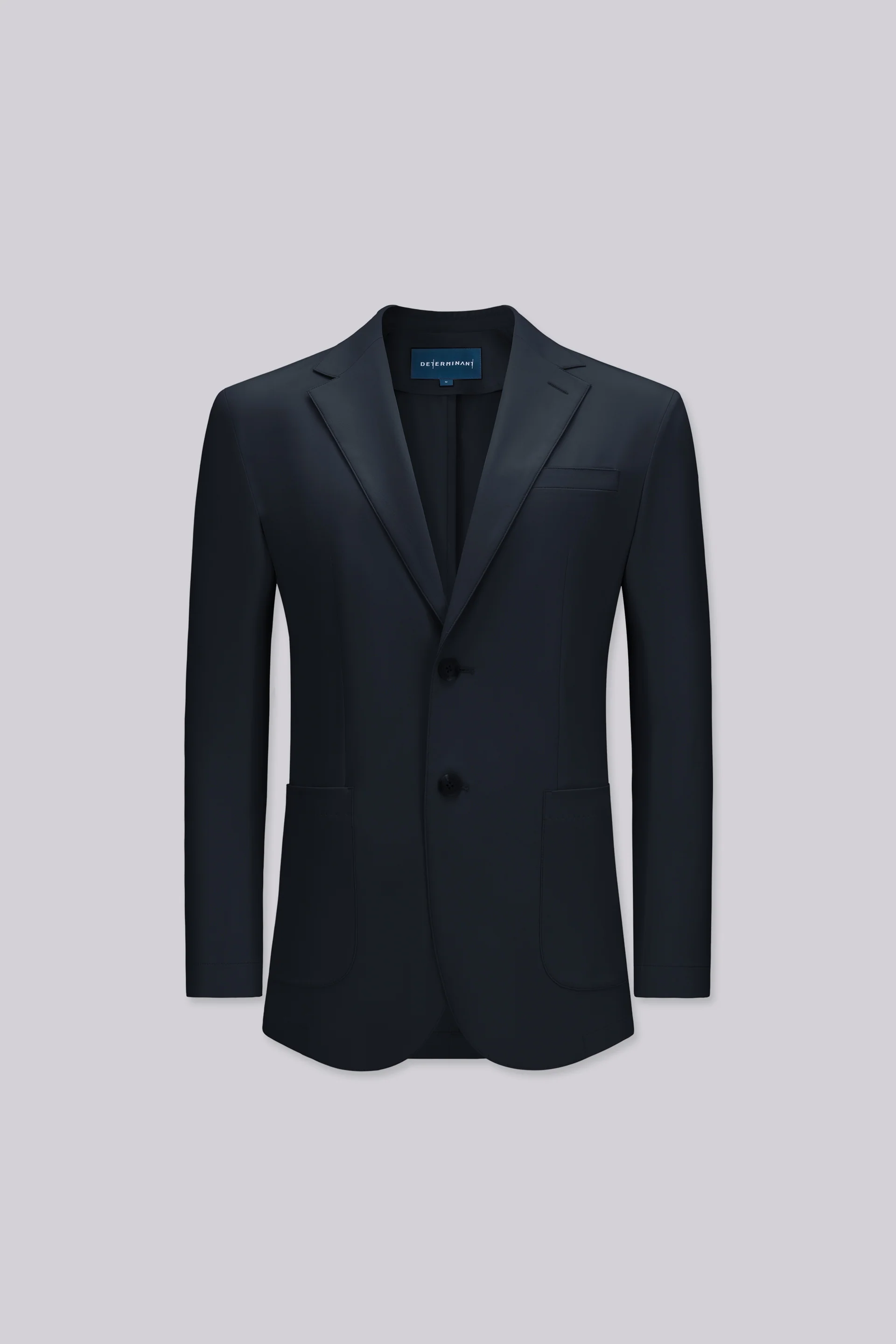 CottonSTRETCH Unstructured Woven Blazer | Navy 3492KP - Image 8