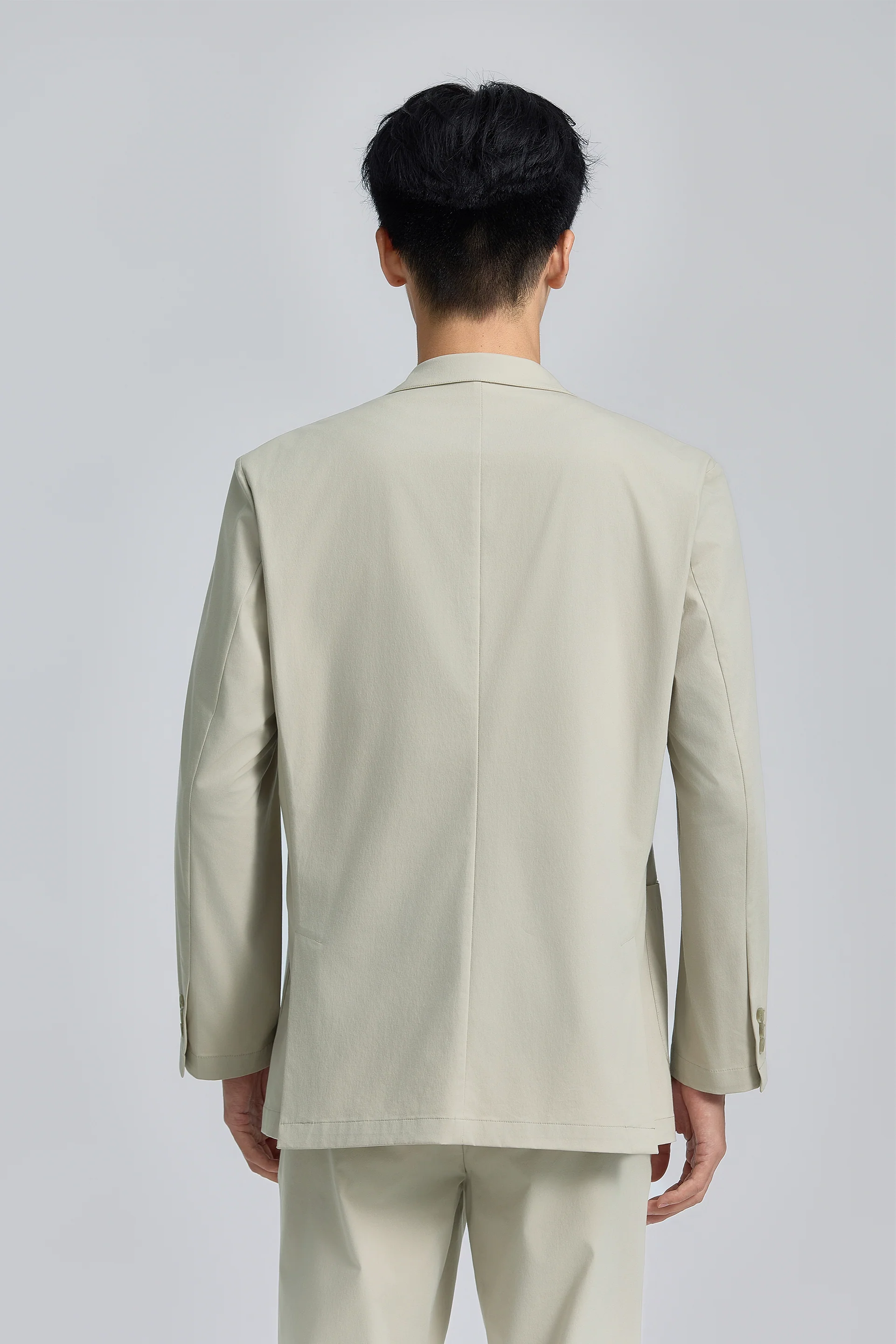 CottonSTRETCH Unstructured Woven Blazer | Sand Khaki 26350N - Image 13