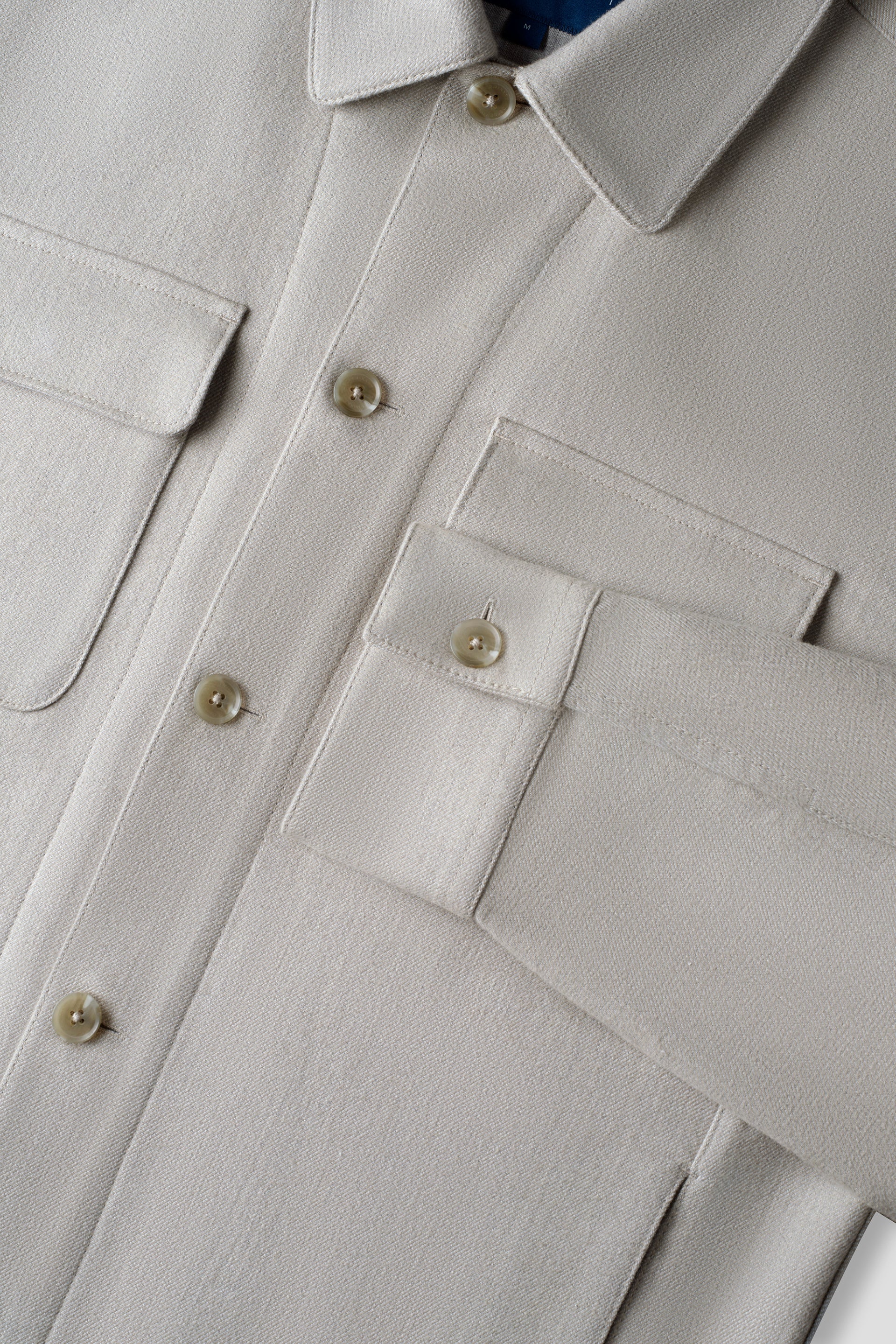 Double Chest Pocket Utility Jacket | Khaki 4161NZ - Image 4