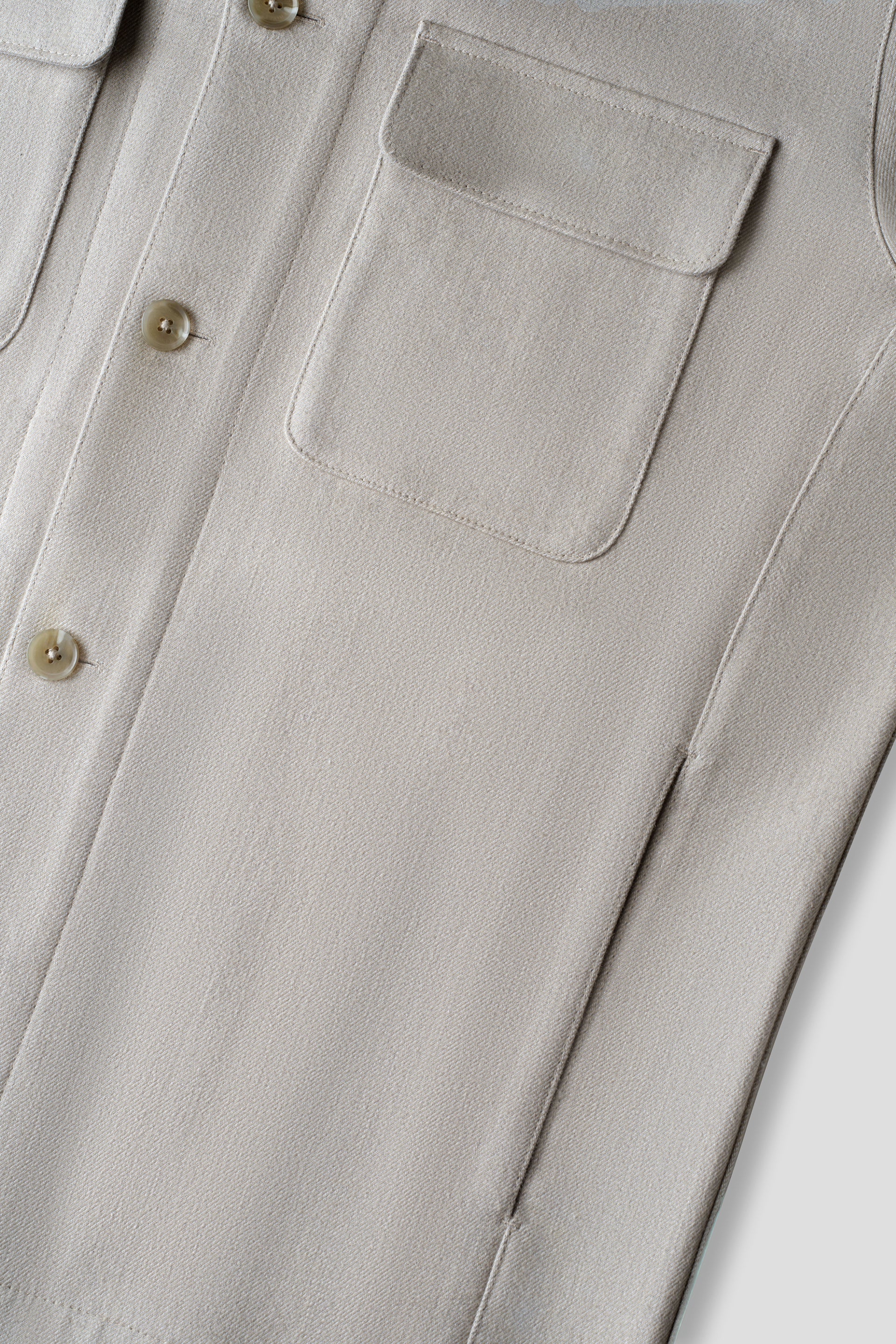 Double Chest Pocket Utility Jacket | Khaki 4161NZ - Image 5
