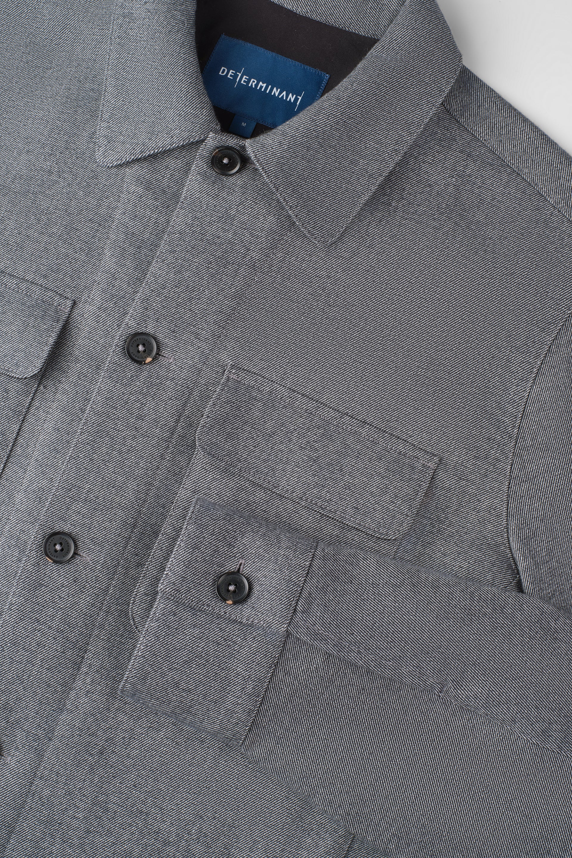 Double Chest Pocket Utility Jacket | Slate Grey 4162NZ - Image 4