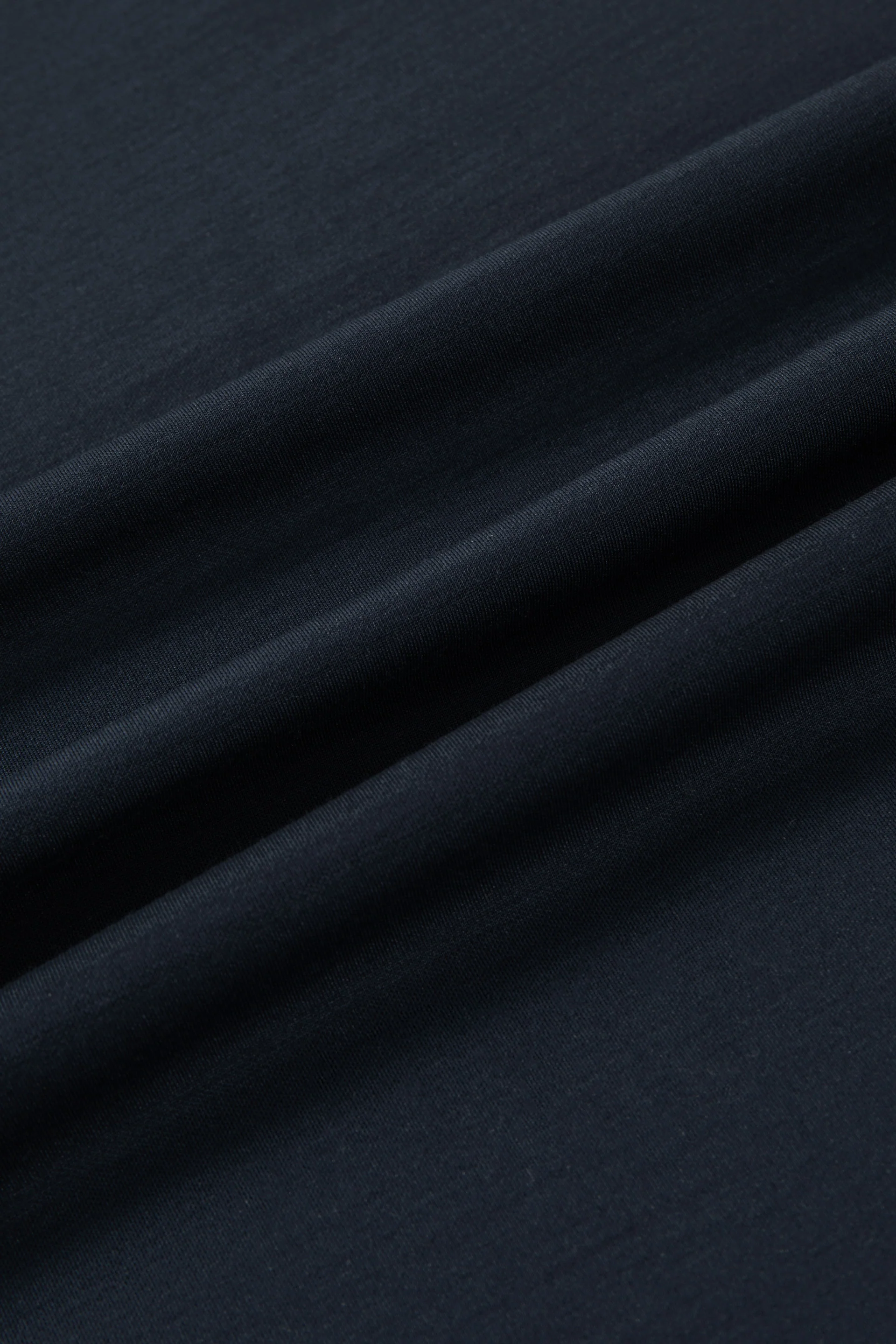 Flat-Knit Buttonless Sweater Polo | Navy 14036N - Image 4