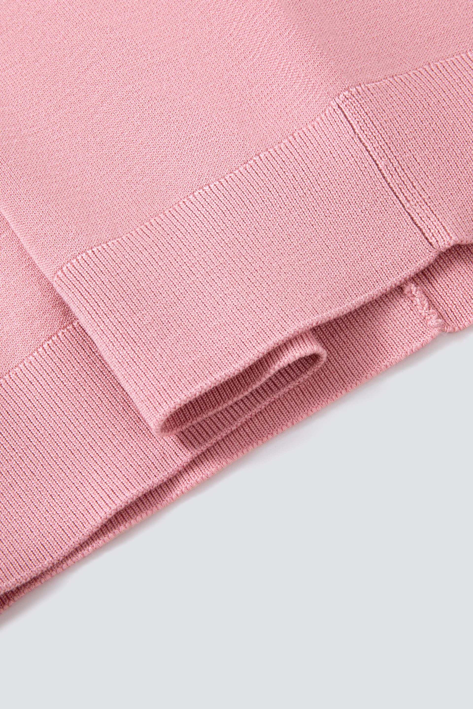 Flat-Knit Three-Button Sweater Polo | Lavender Forest PT1611 - Image 9