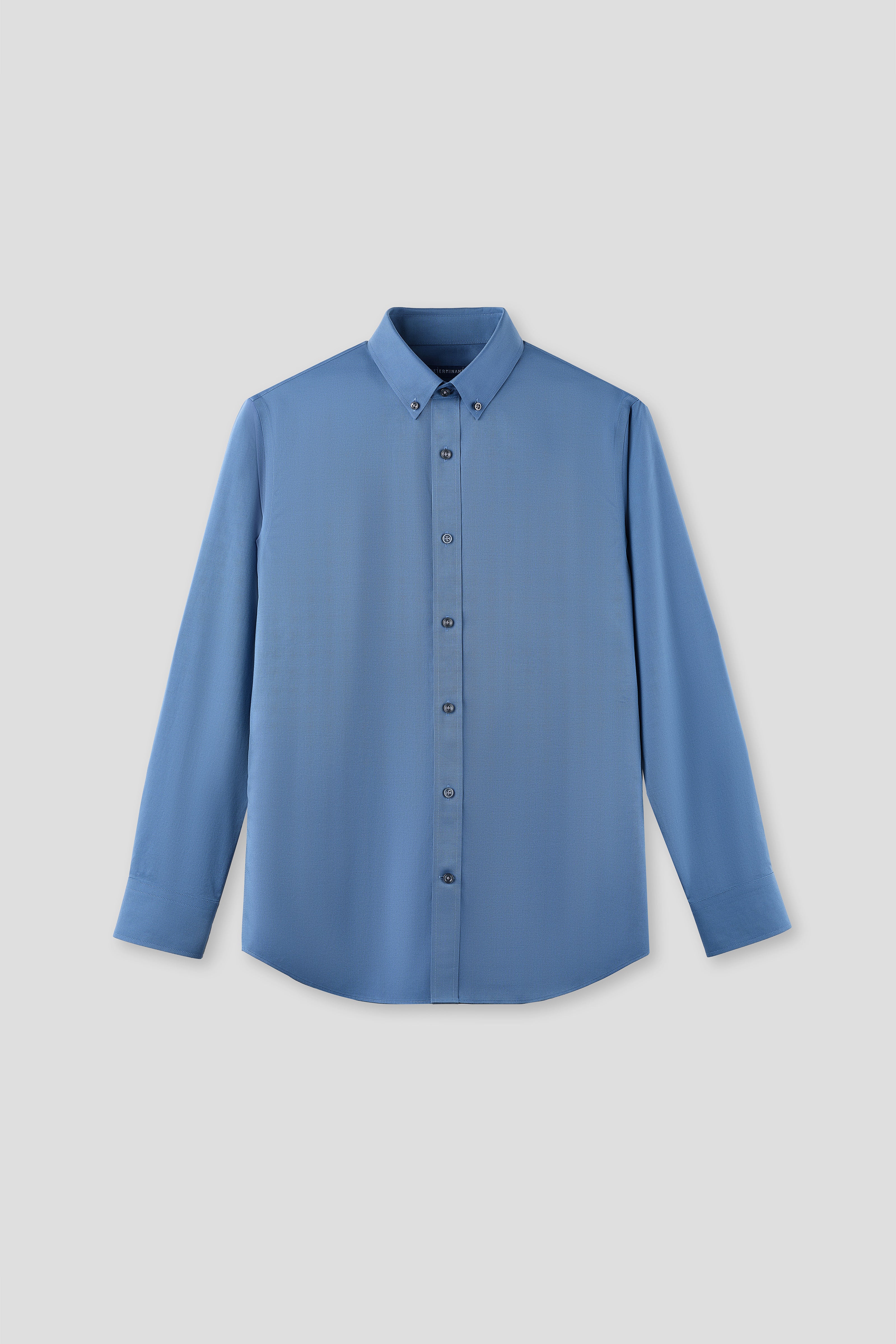 “Frozen in Tones” Waterless Dye Button-Down Dress Shirt | Permafrost Blue 22812N - Image 3