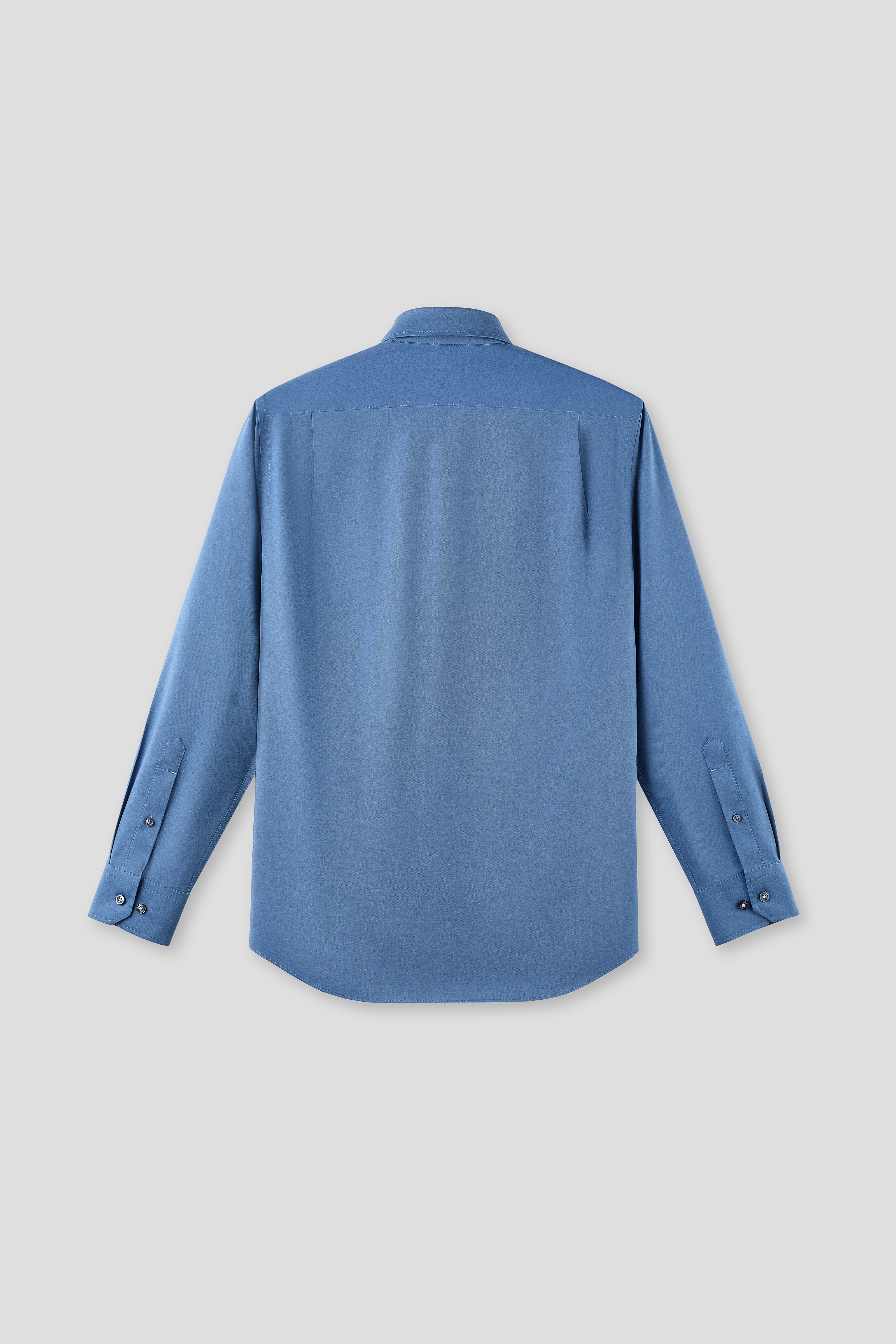 “Frozen in Tones” Waterless Dye Button-Down Dress Shirt | Permafrost Blue 22812N - Image 4