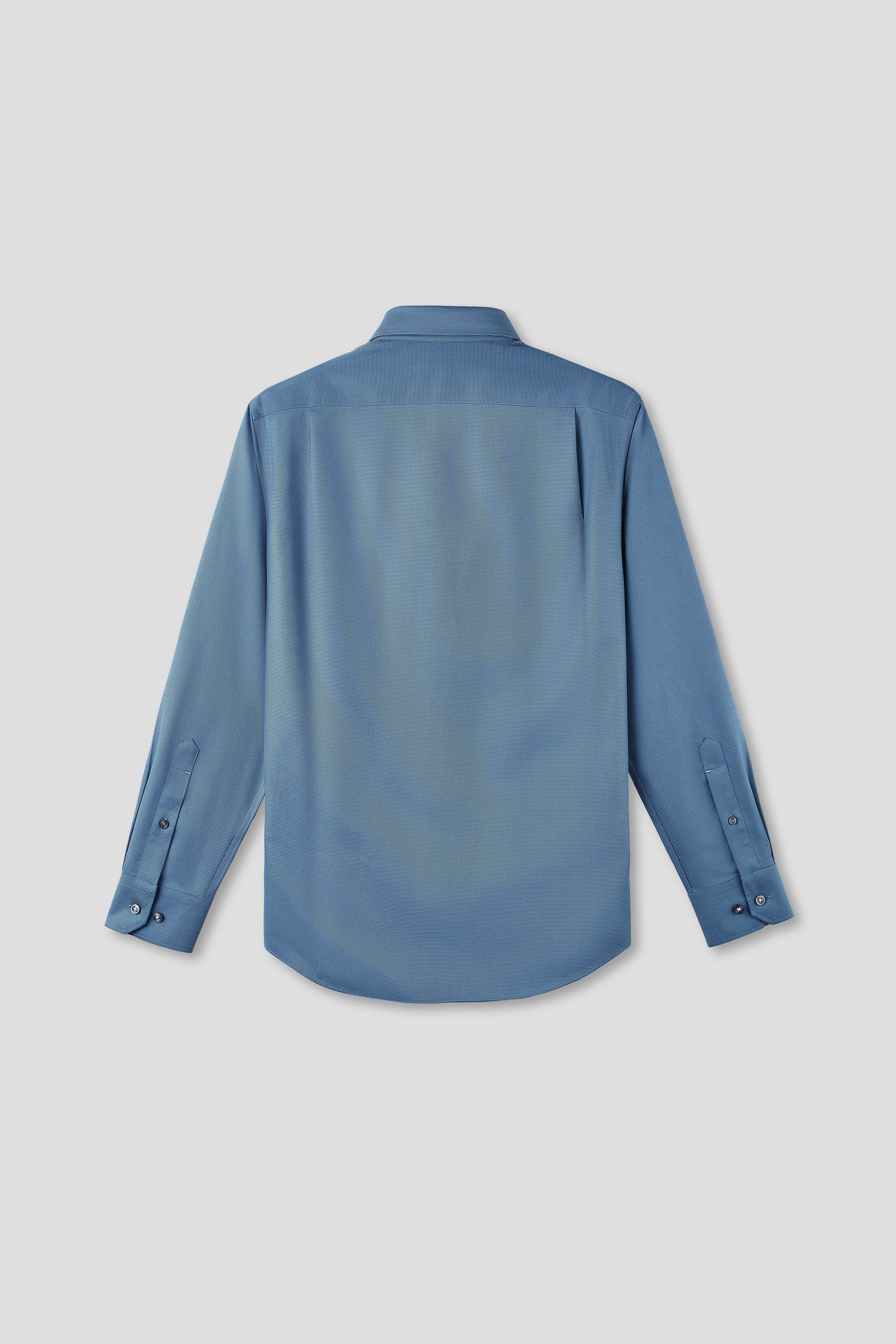 “Frozen in Tones” Waterless Dye Button-Down Dress Shirt | Slate Grid 22818N - Image 4