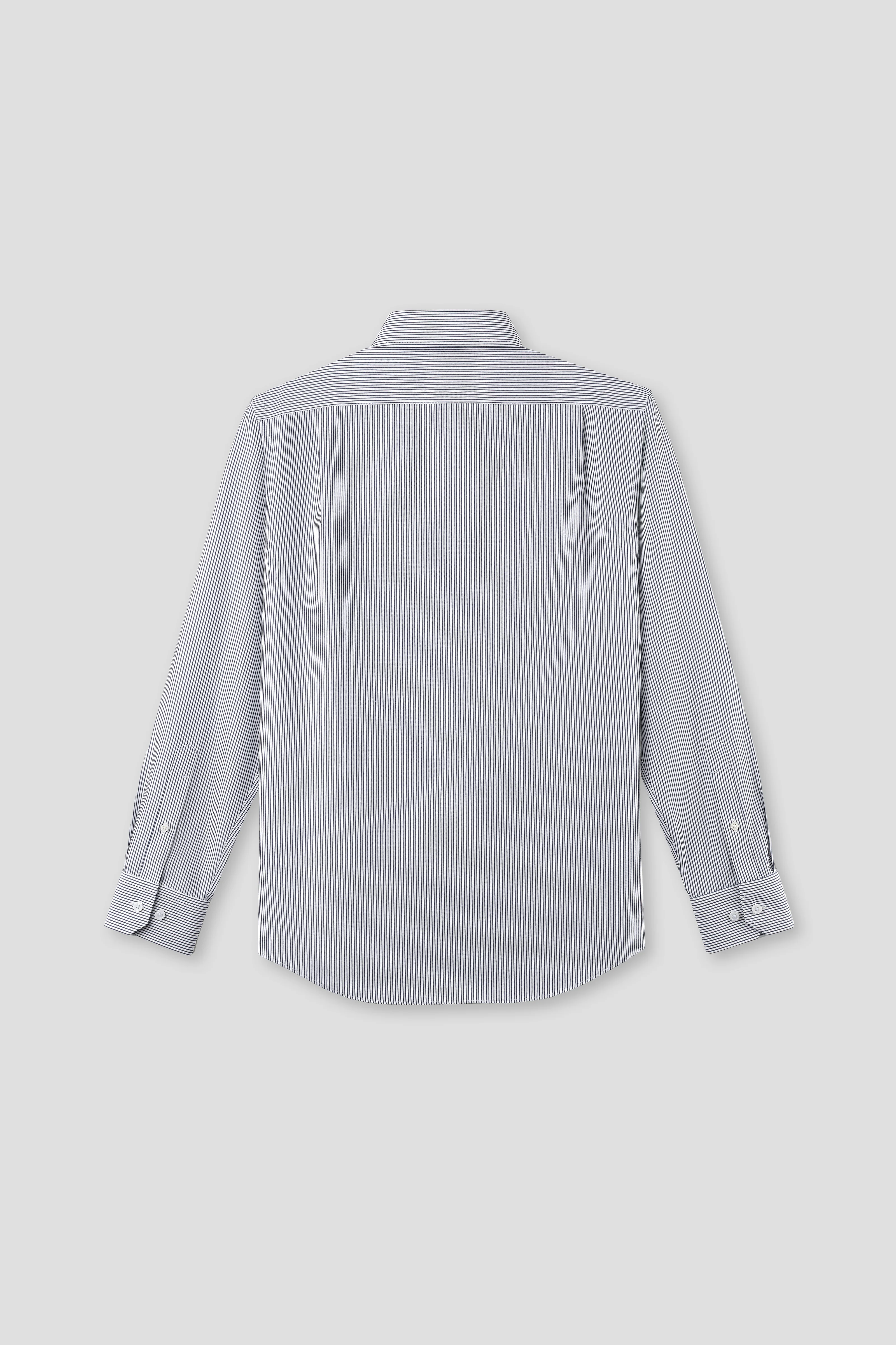 “Frozen in Tones” Waterless Dye Dress Shirt | Iceberg Stripe 22796N - Image 4