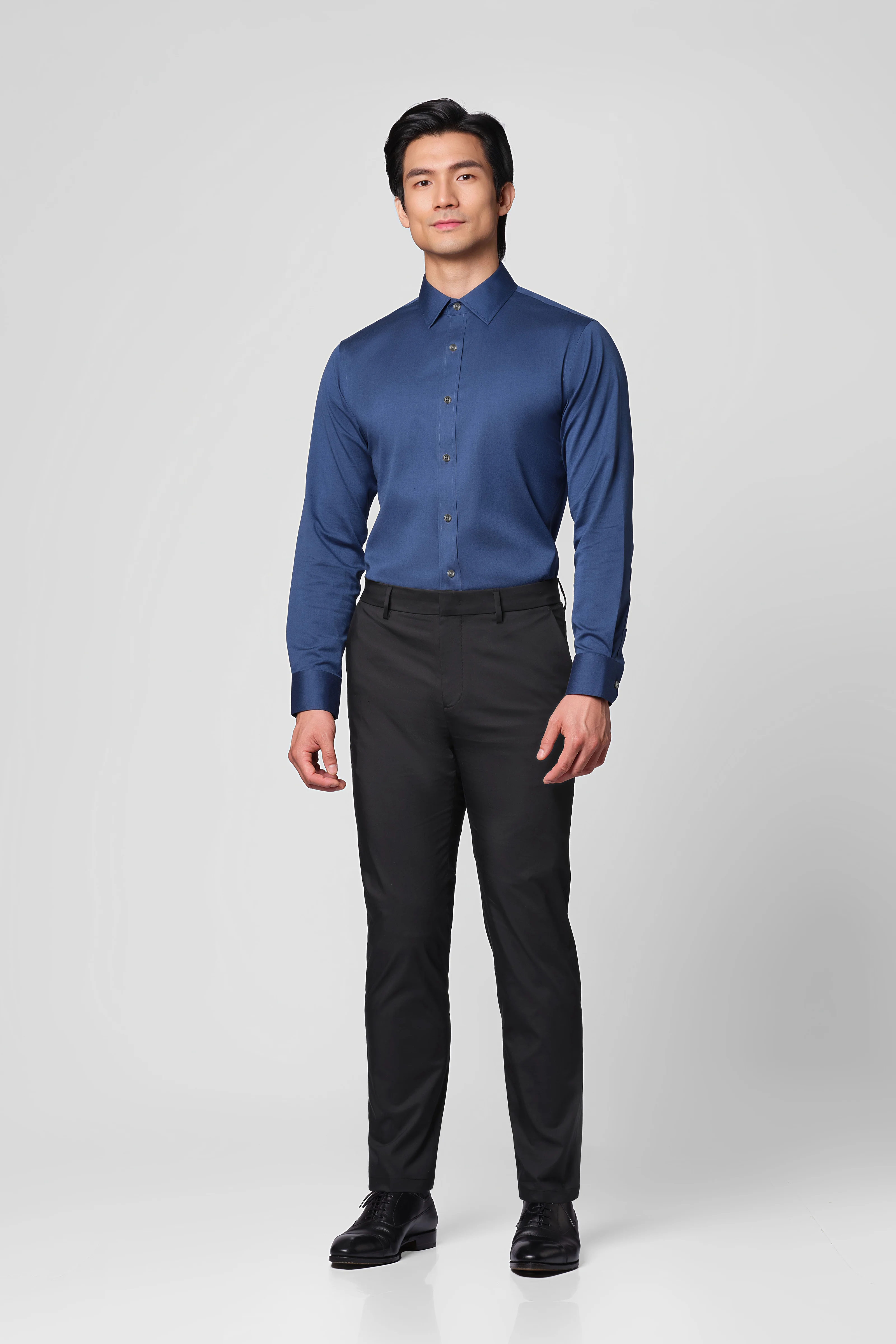 “Frozen in Tones” Waterless Dye Dress Shirt | Midnight Ice 22811N - Image 2