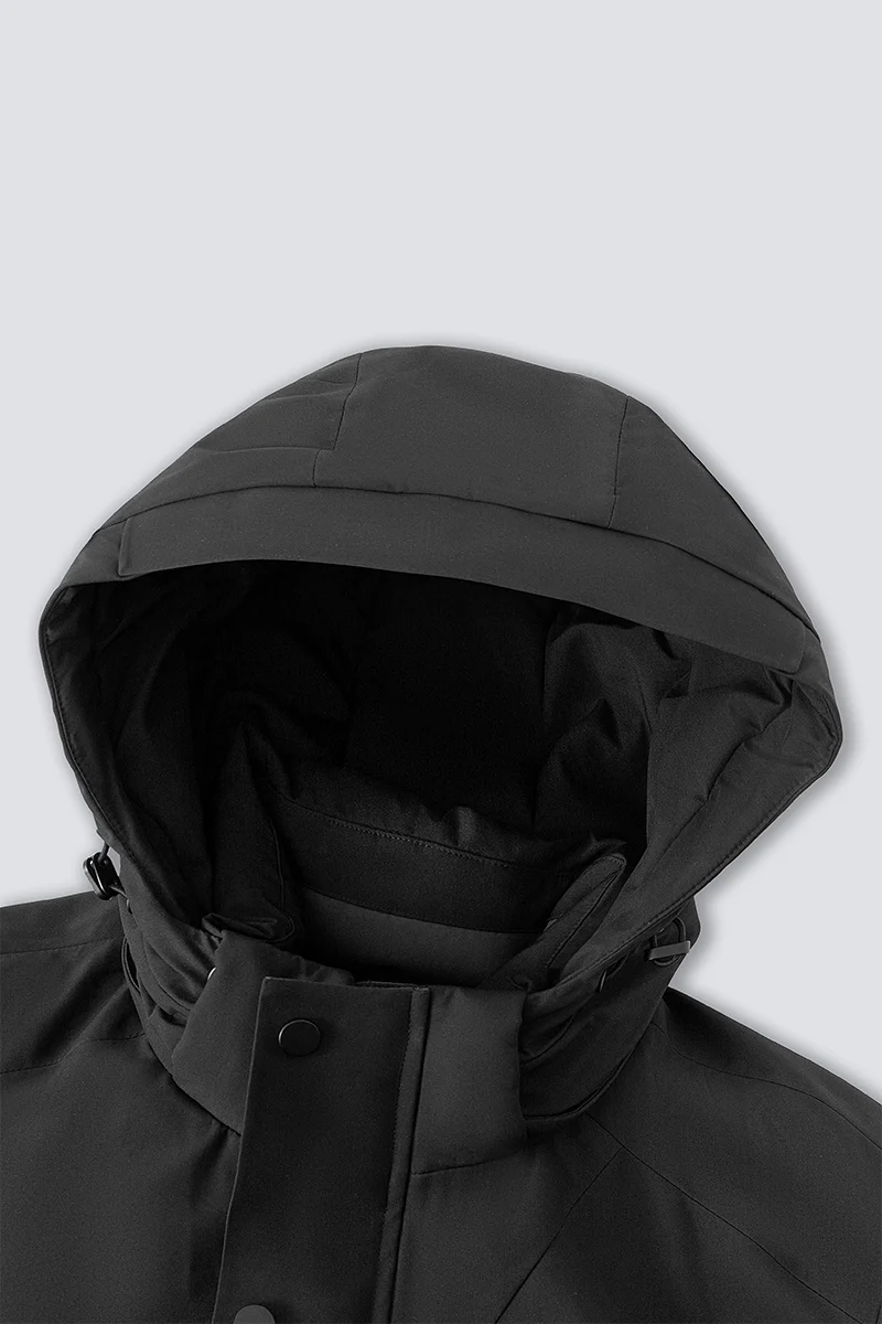 Graphene-Lined Down Parka Jacket | Black BKFD01 - Image 11