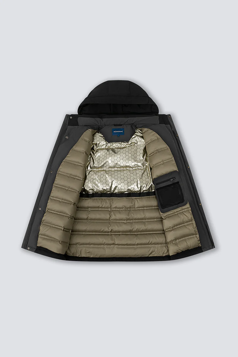 Graphene-Lined Down Parka Jacket | Black BKFD01 - Image 14