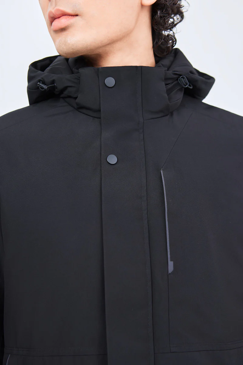 Graphene-Lined Down Parka Jacket | Black BKFD01 - Image 2