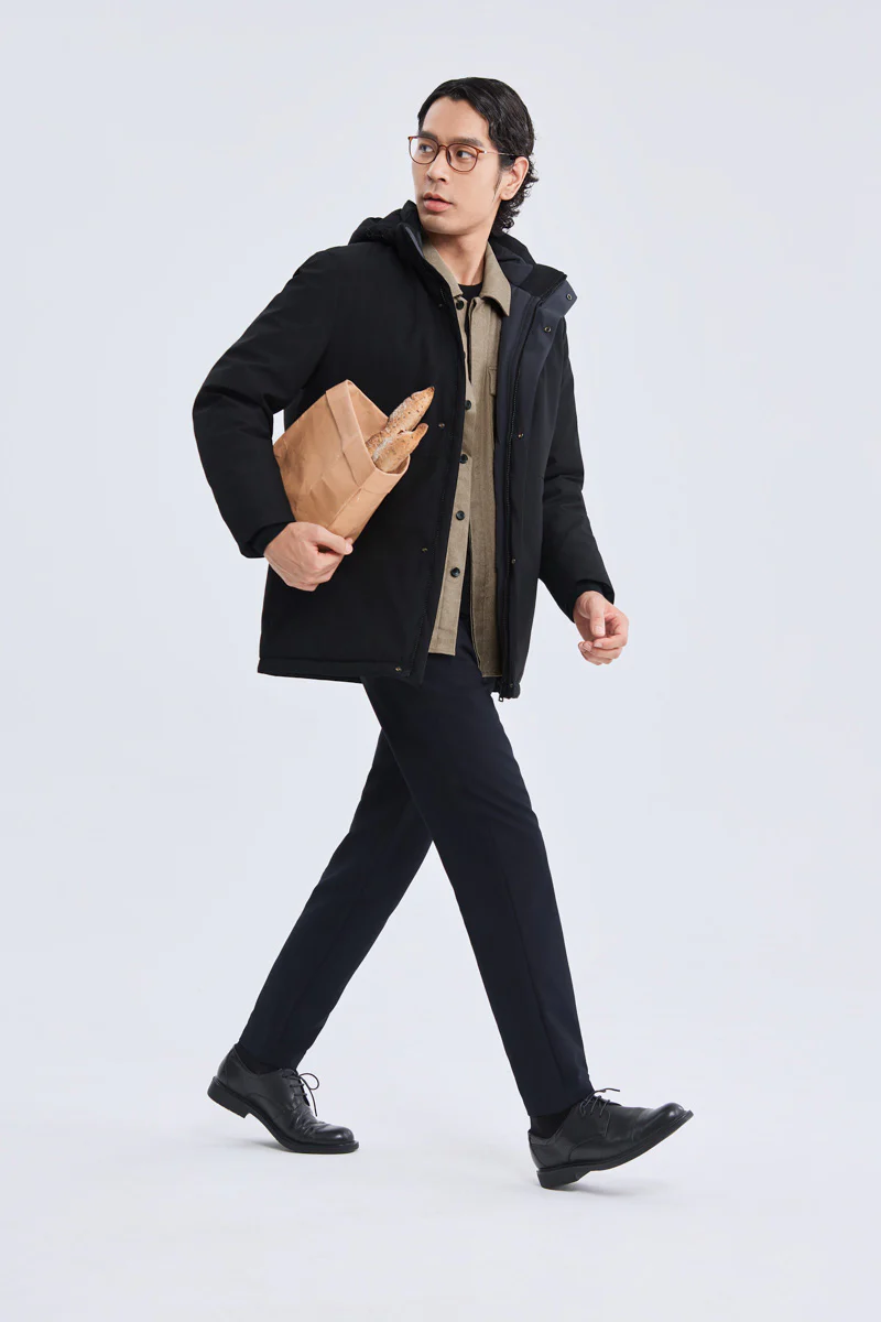 Graphene-Lined Down Parka Jacket | Black BKFD01 - Image 3