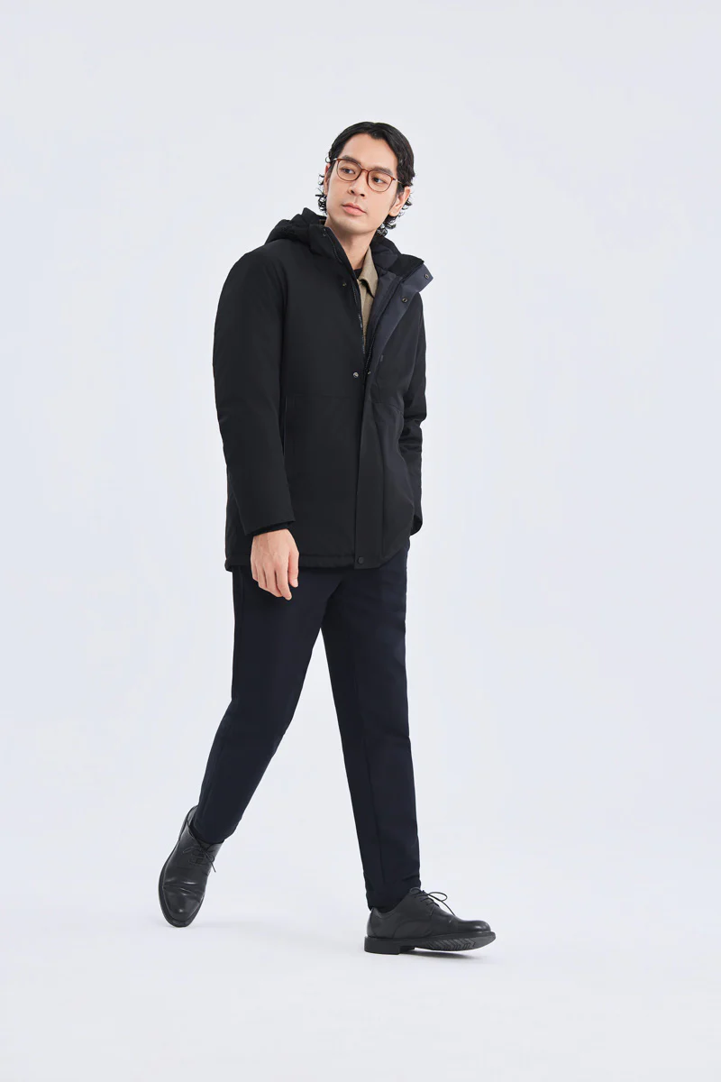 Graphene-Lined Down Parka Jacket | Black BKFD01 - Image 4