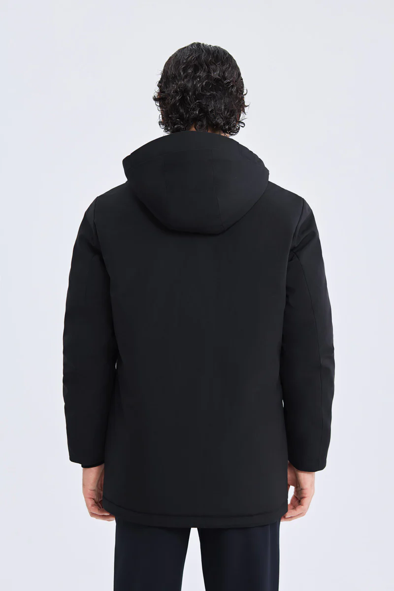 Graphene-Lined Down Parka Jacket | Black BKFD01 - Image 5