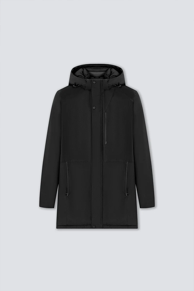 Graphene-Lined Down Parka Jacket | Black BKFD01 - Image 9
