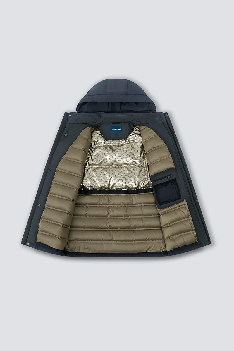 Graphene-Lined Down Parka Jacket | Ink Blue KBL000 - Image 13