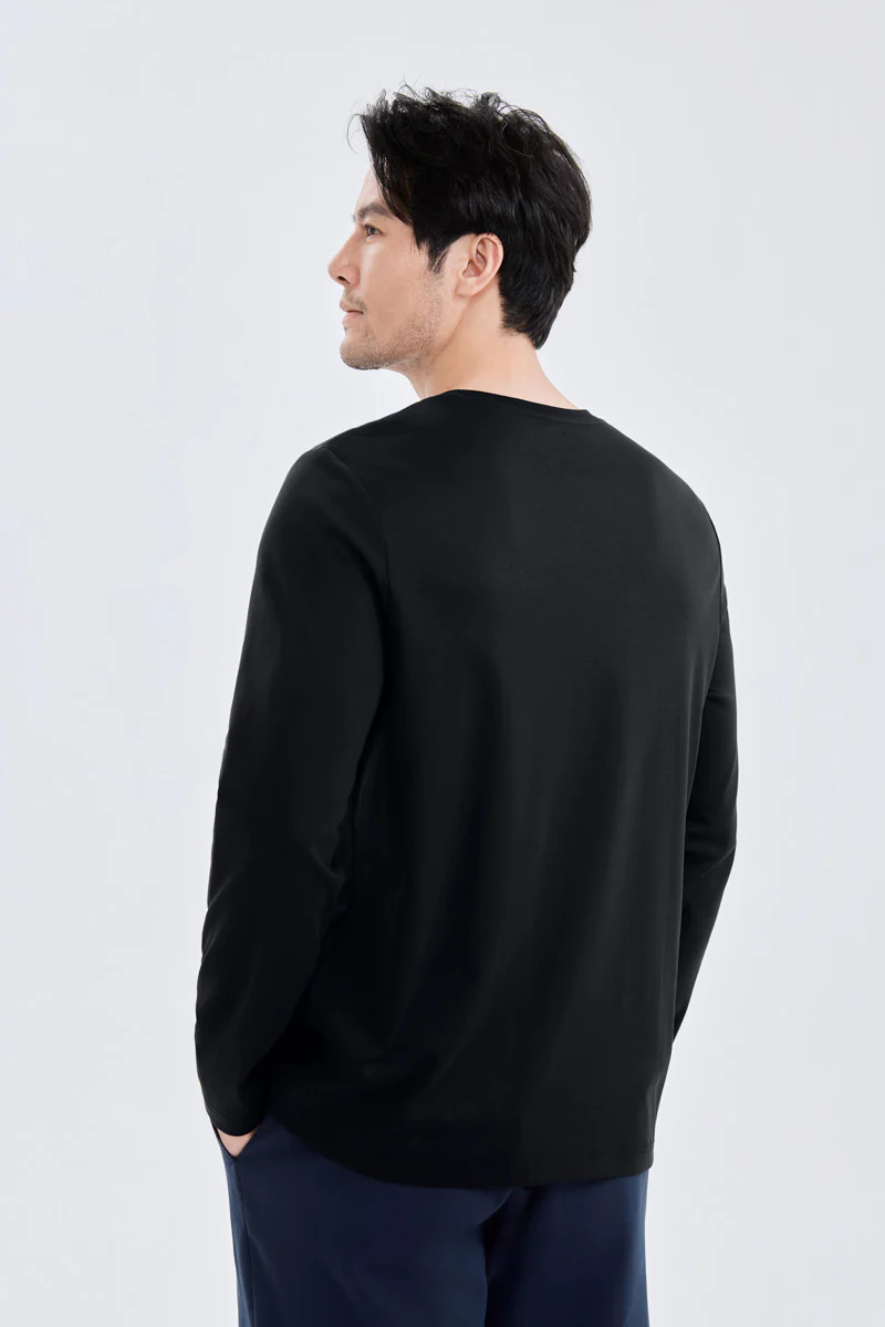 HeatGuard Crew Neck Long Sleeve T-Shirt | Black BKFD01 - Image 4