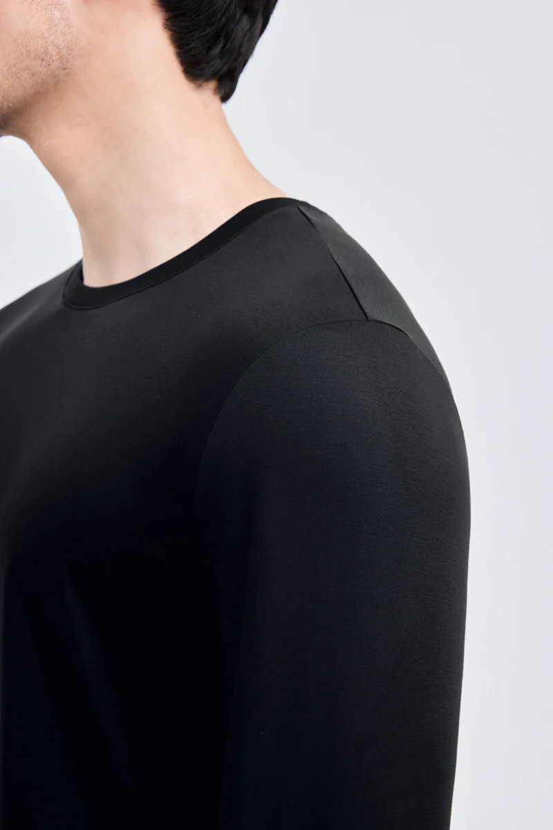 HeatGuard Crew Neck Long Sleeve T-Shirt | Black BKFD01 - Image 5